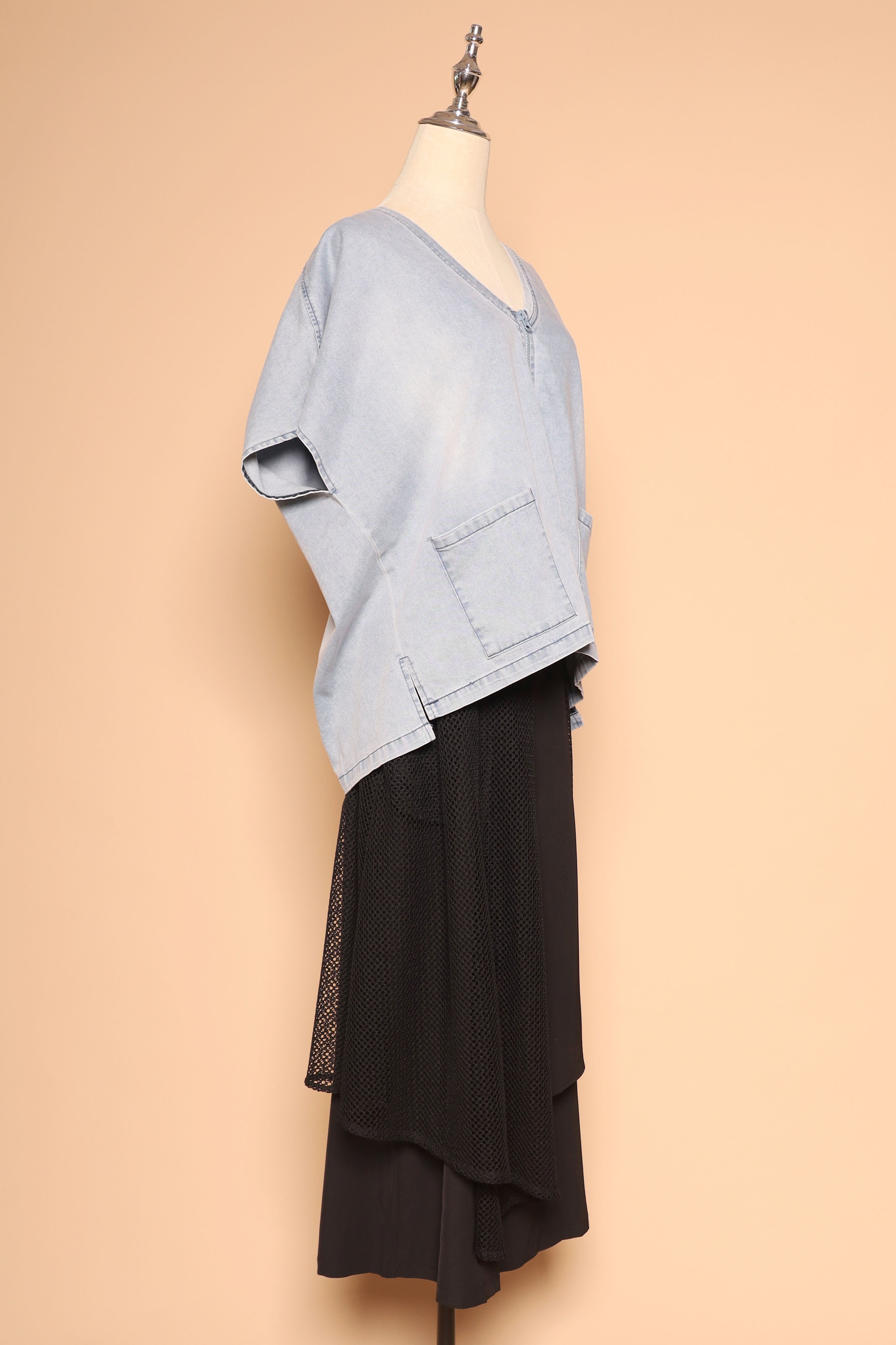 PO - Vick Netted Culottes in Black