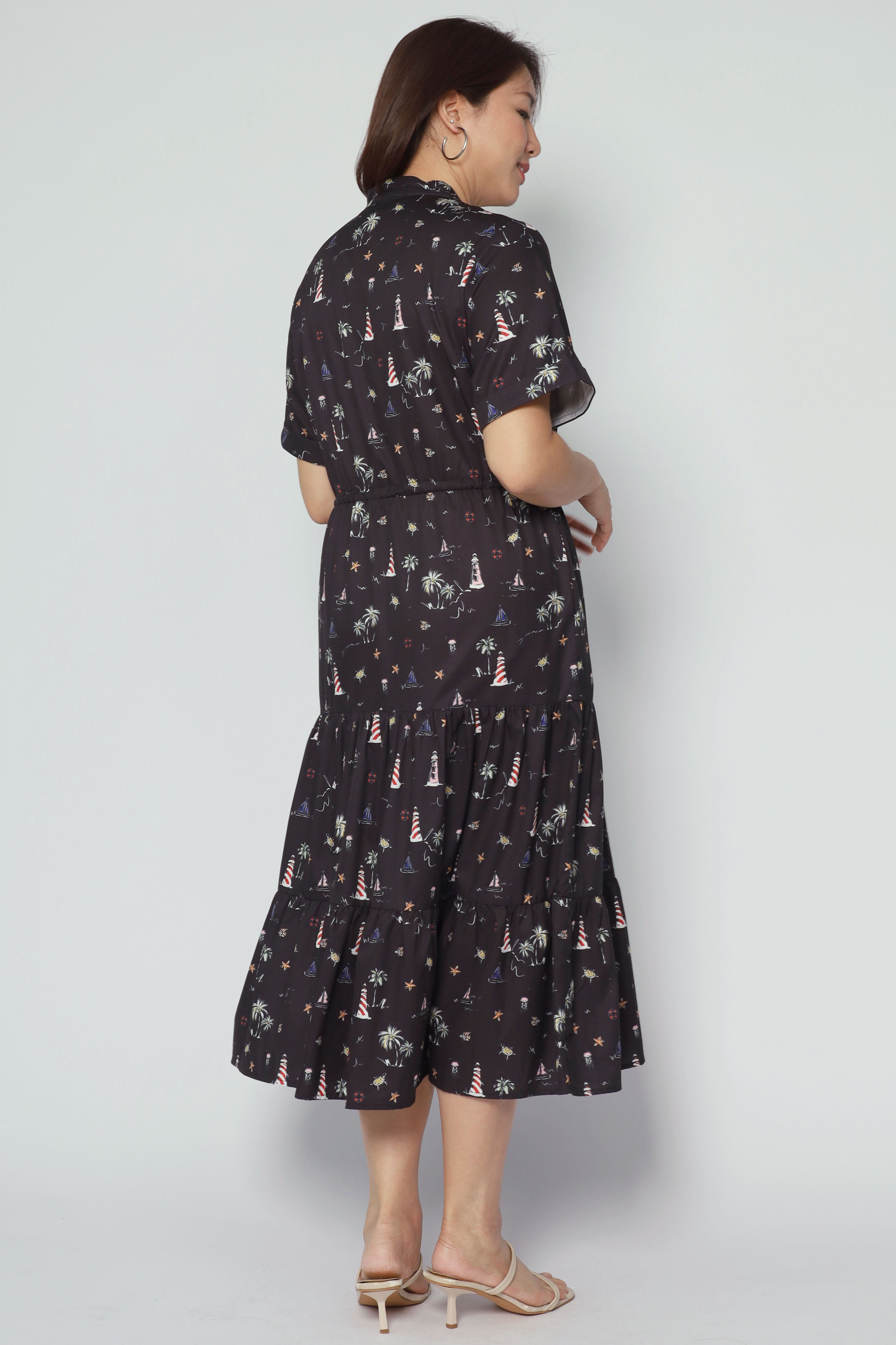 Vedette Dress in Palm Party