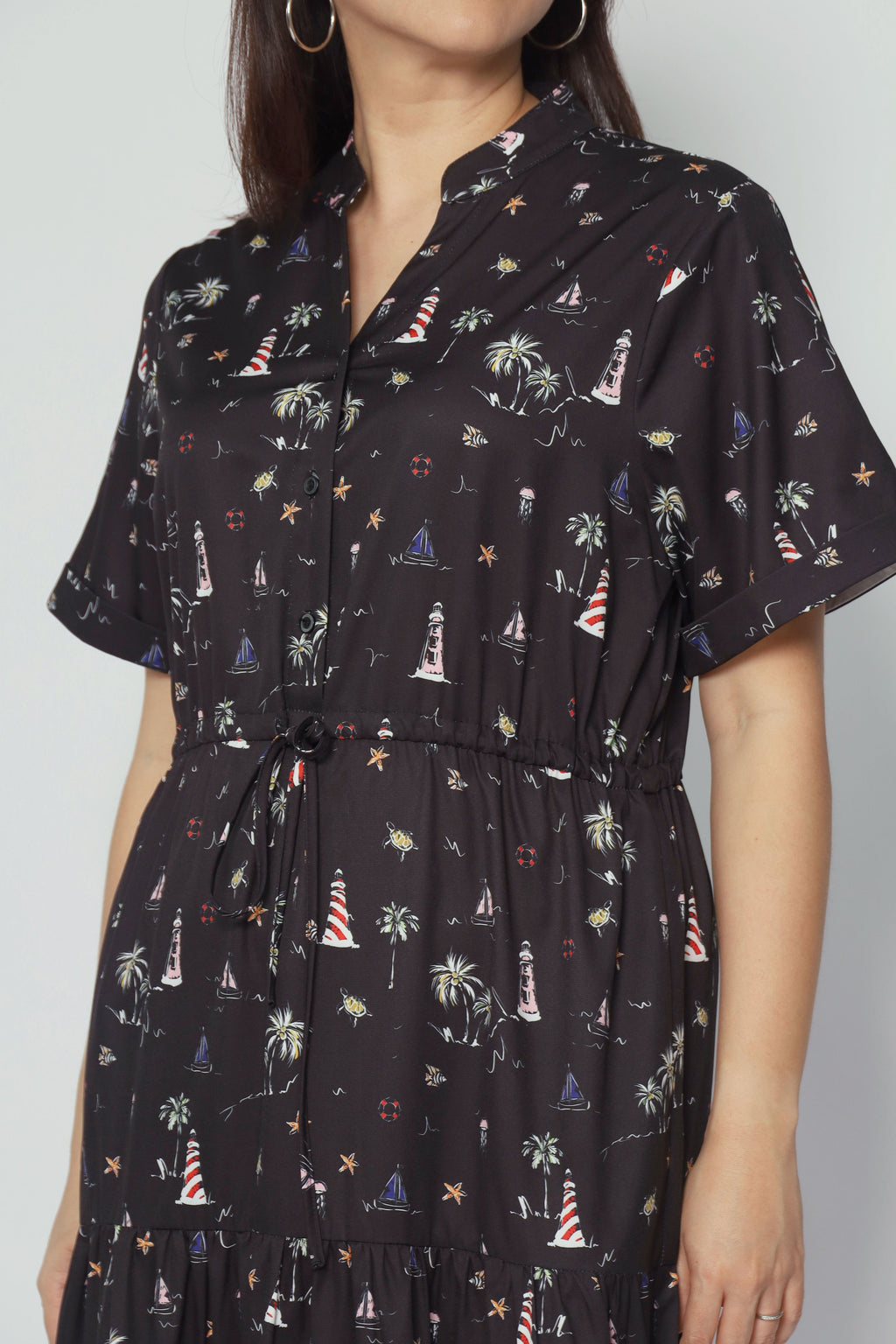 Vedette Dress in Palm Party