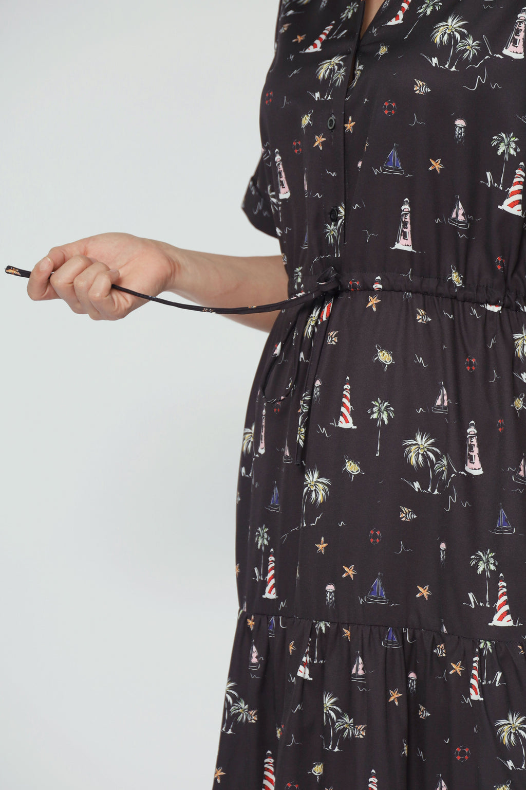 Vedette Dress in Palm Party