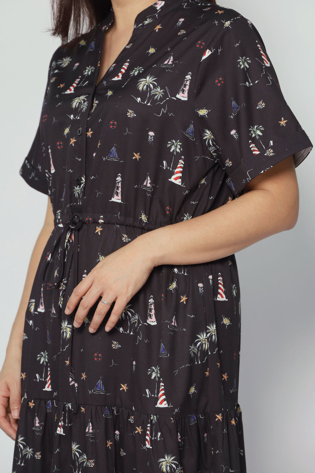 Vedette Dress in Palm Party