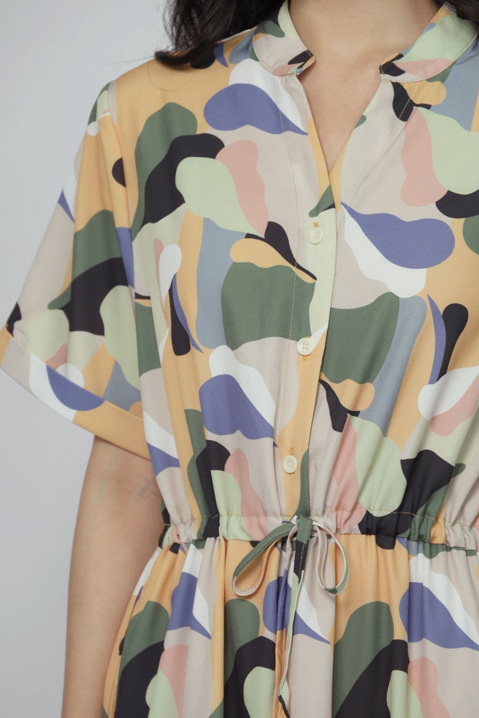 Vedette Dress in Pastel Picasso