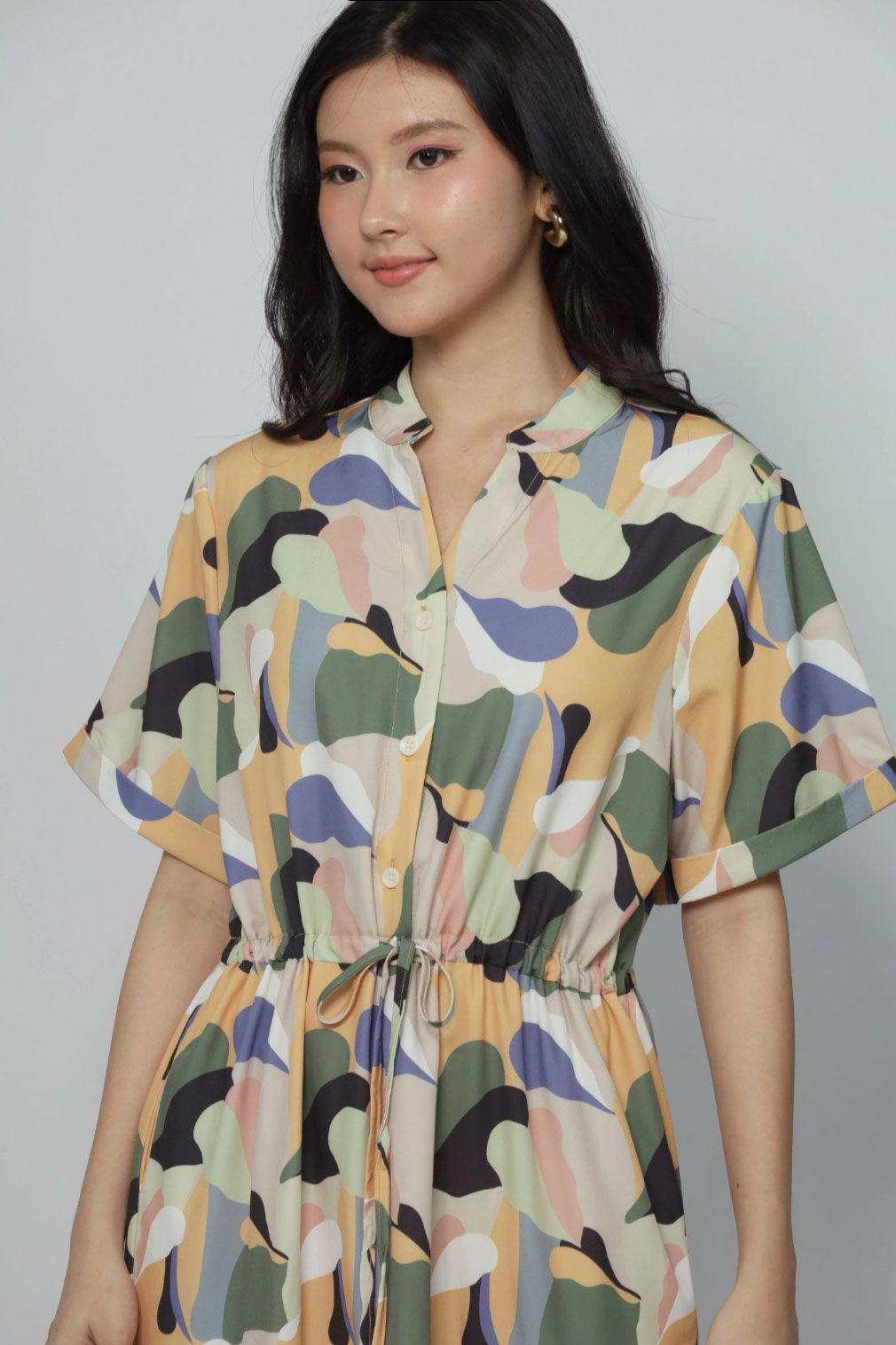 Vedette Dress in Pastel Picasso