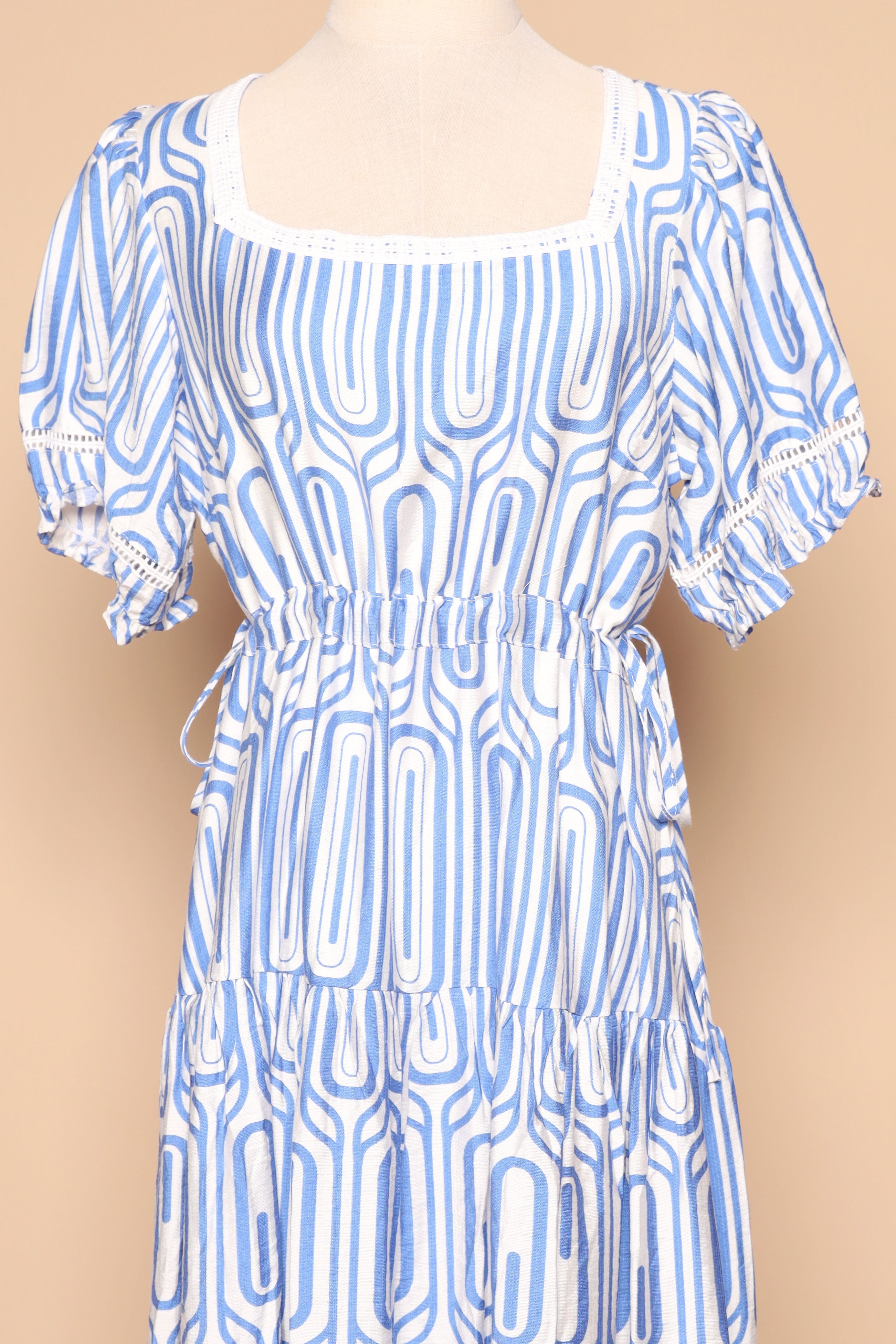 PO - Victoria Dress in Blue Escape