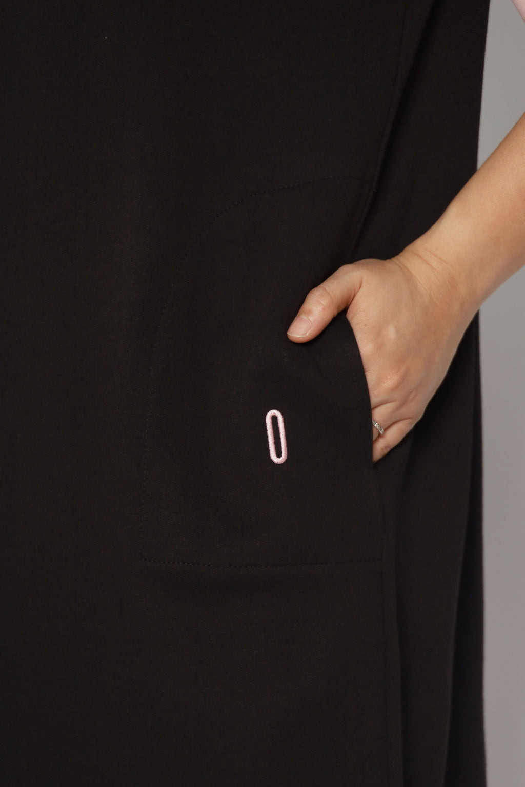 Zaria Contrast Sleeves Dress