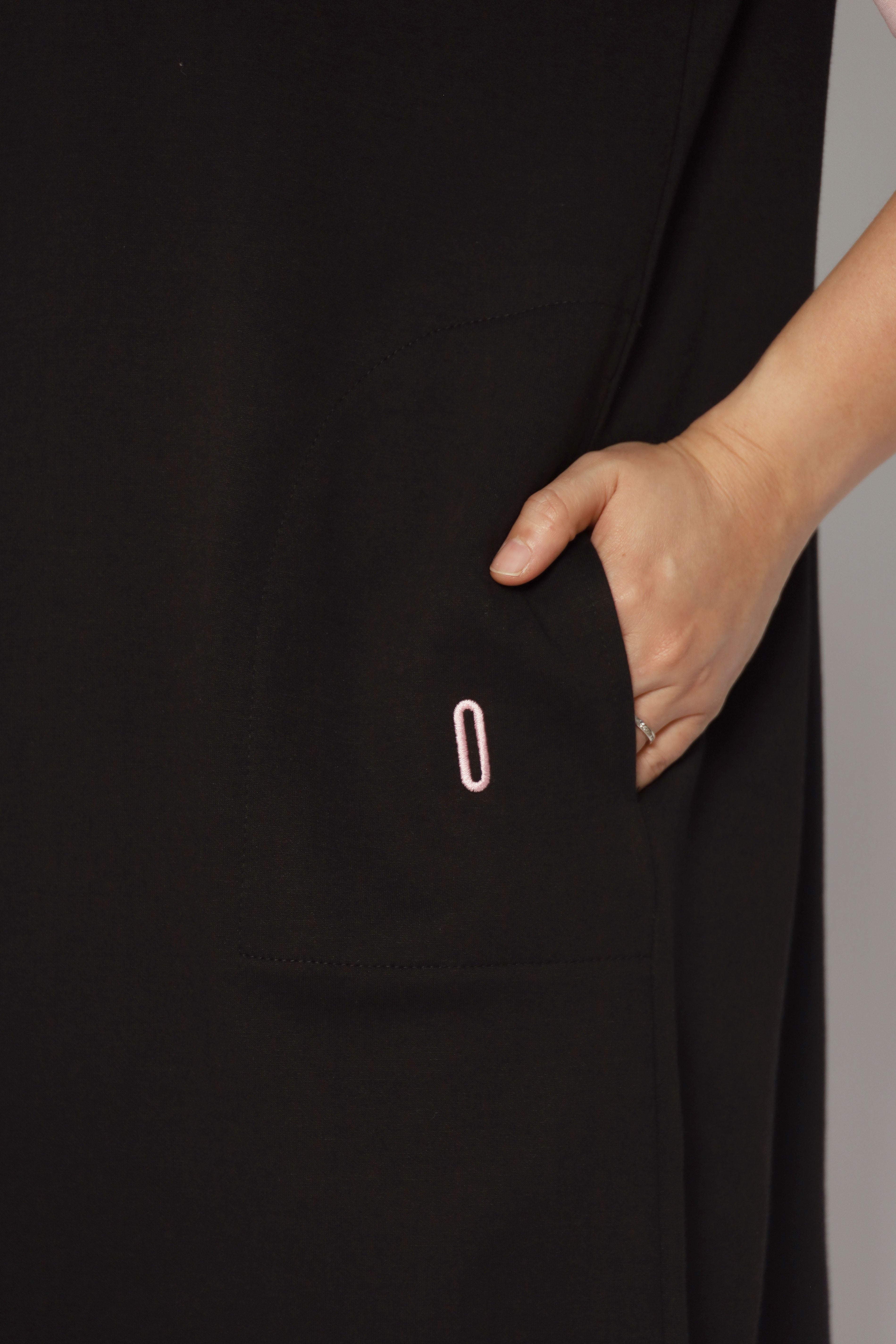 Zaria Contrast Sleeves Dress