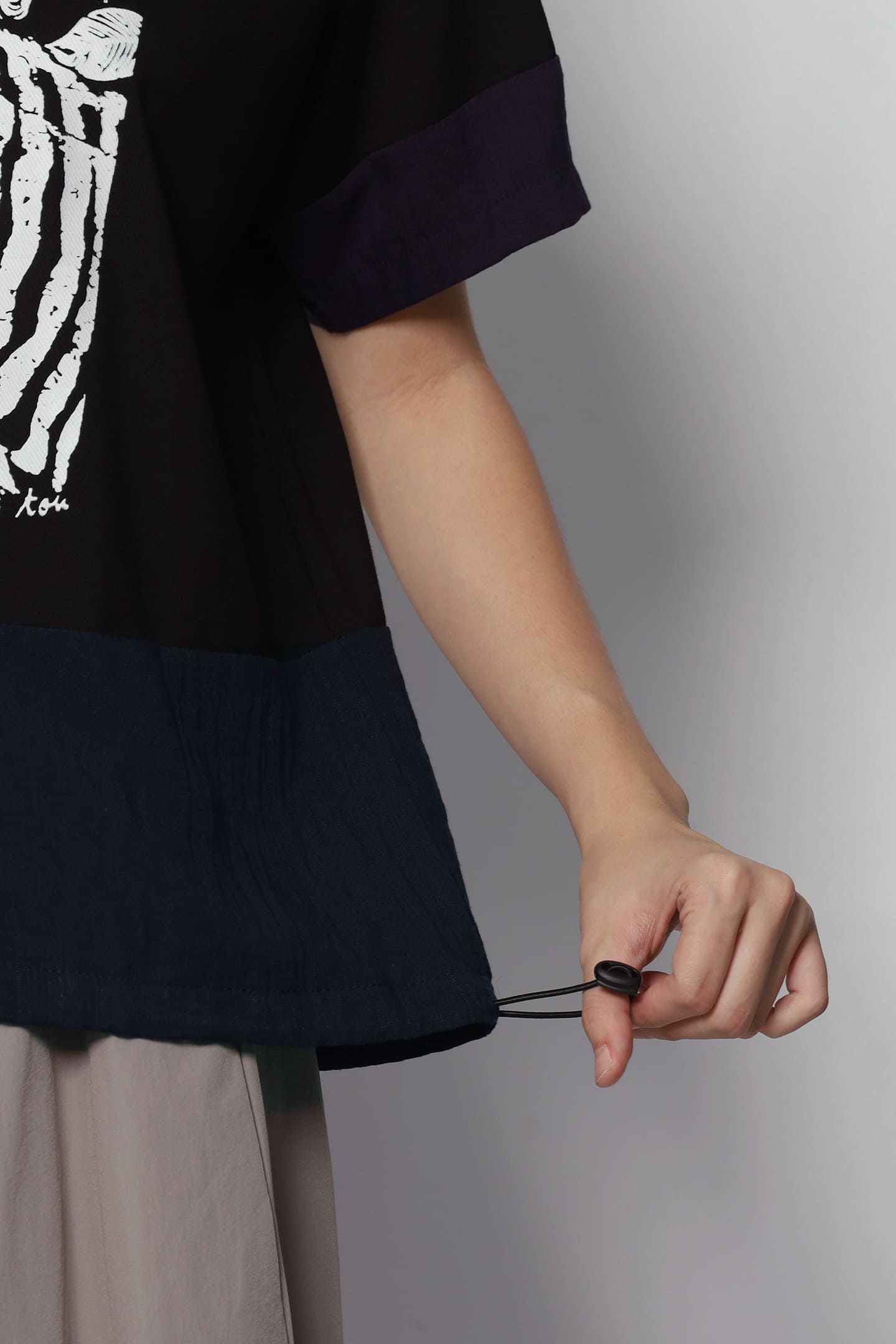 Zebra Printed Top in Black