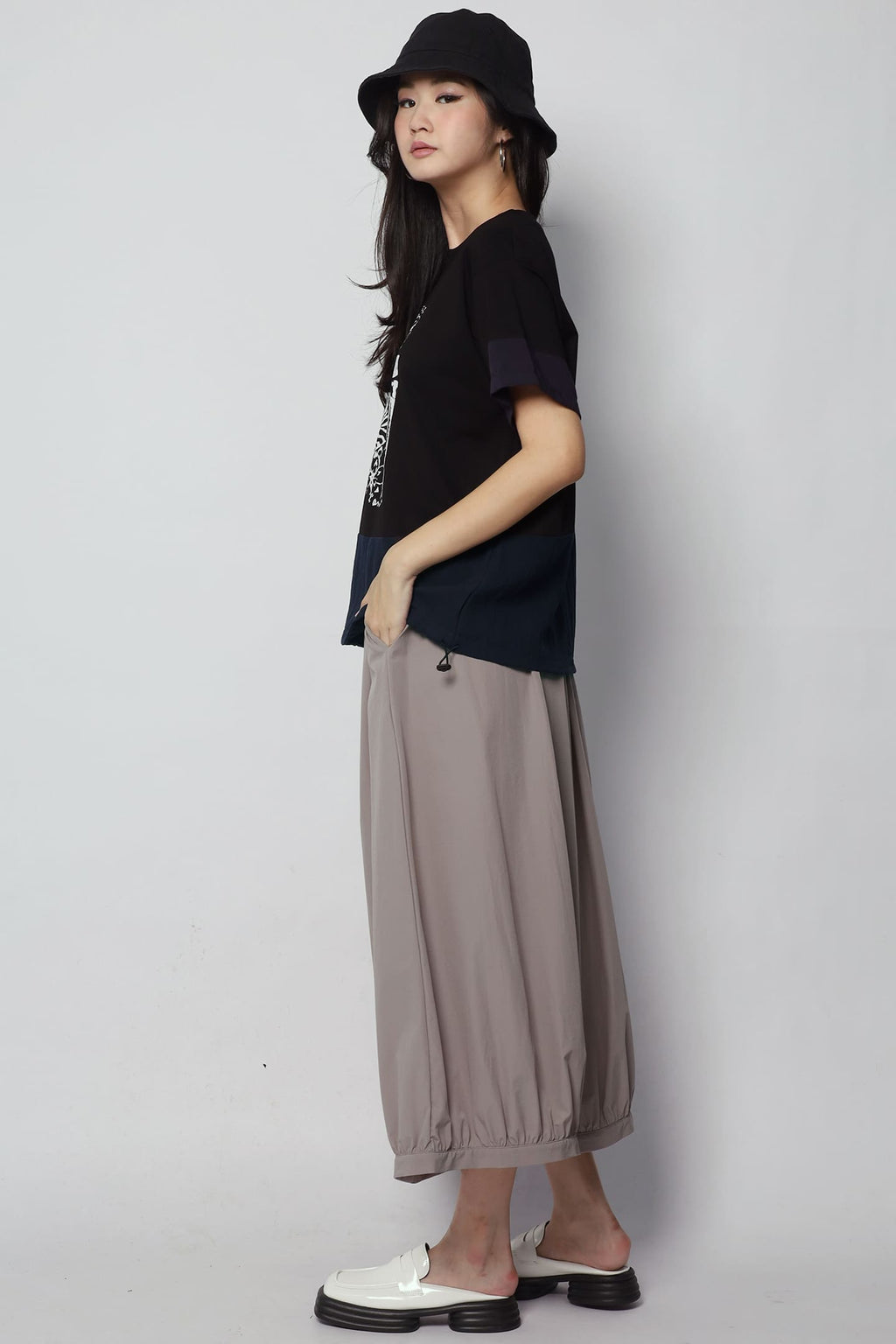 Zebra Printed Top in Black