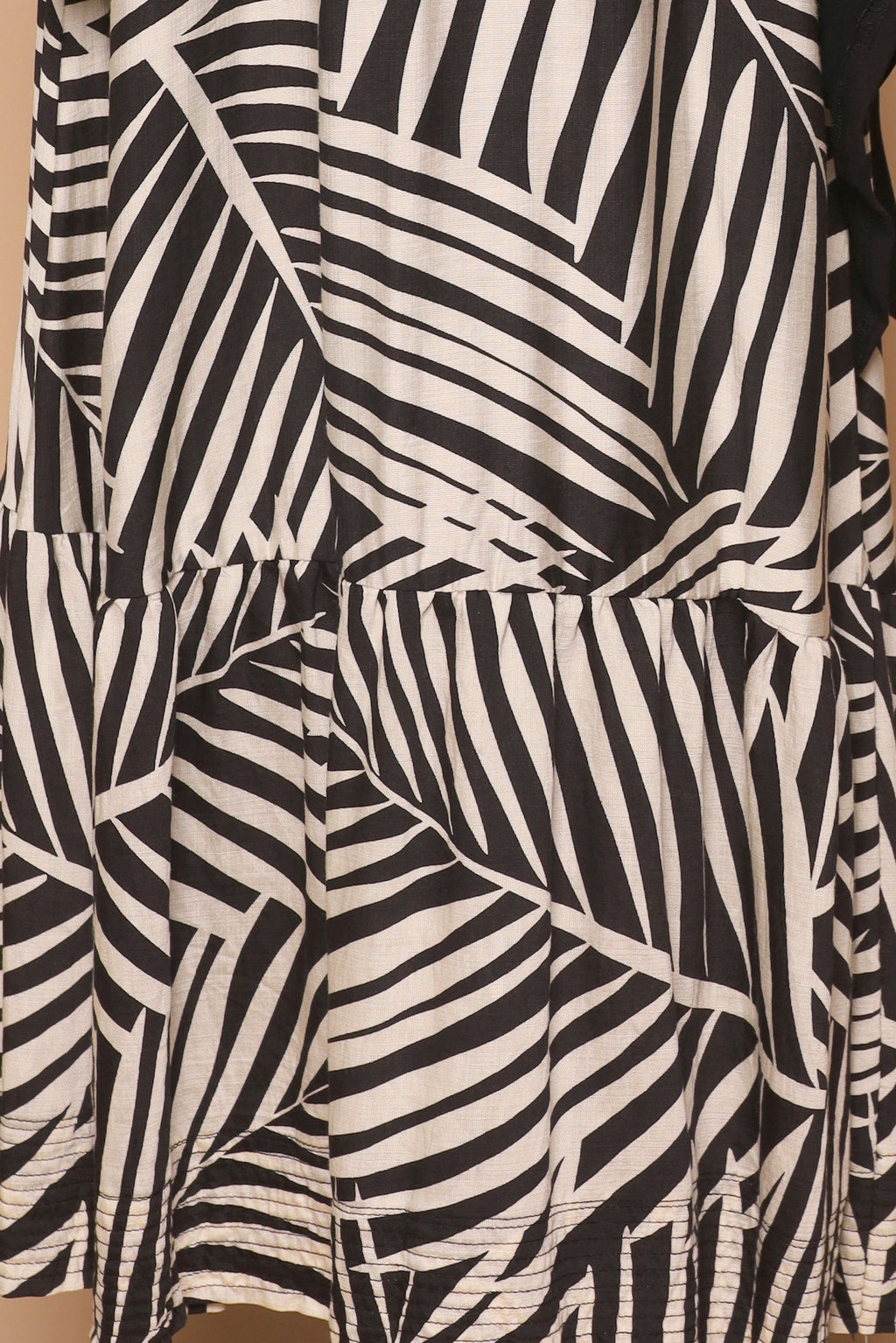 PO - Zion Dress in Monochrome Leaf