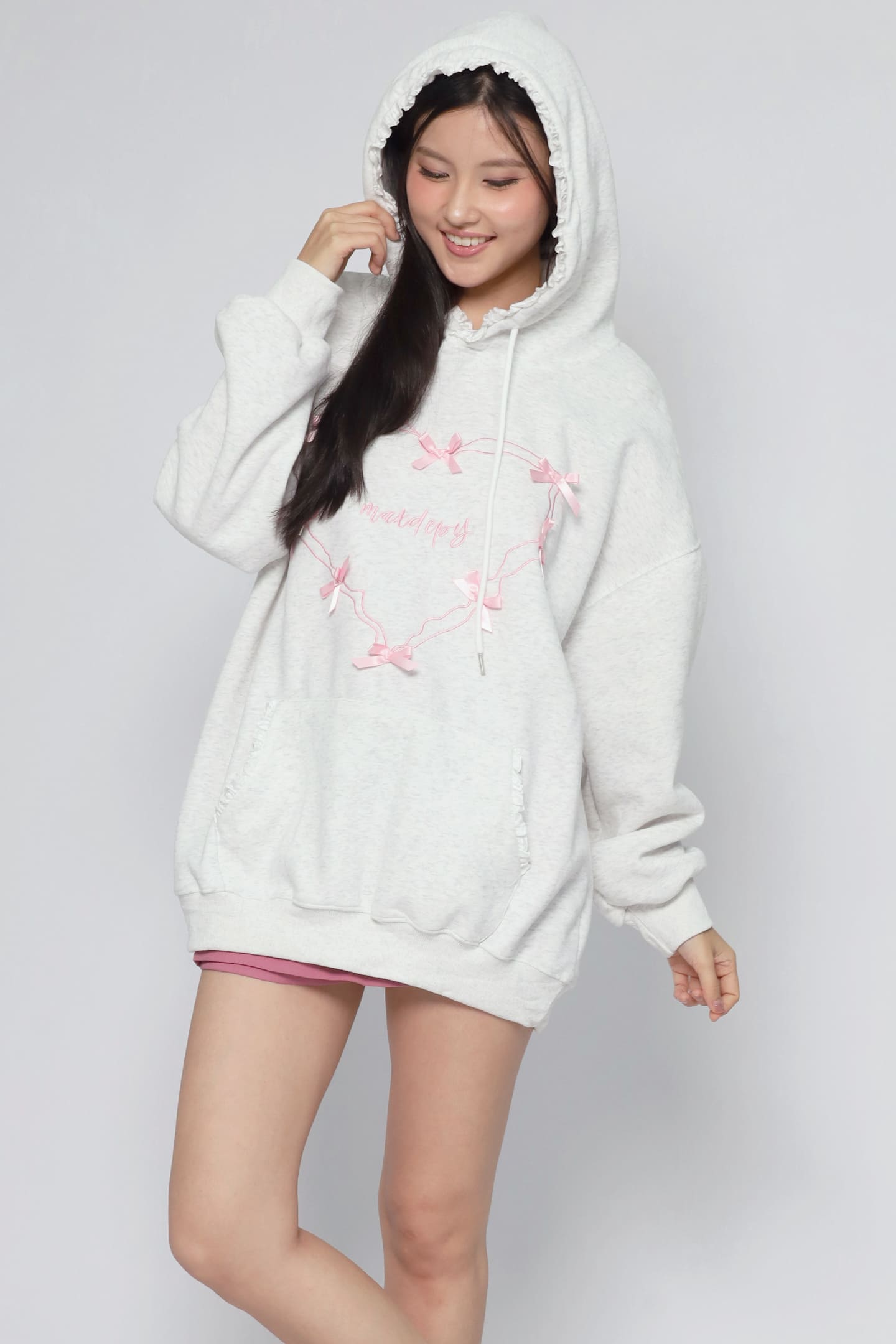 JOY - Aiko Ribbon Hoodie Pullover