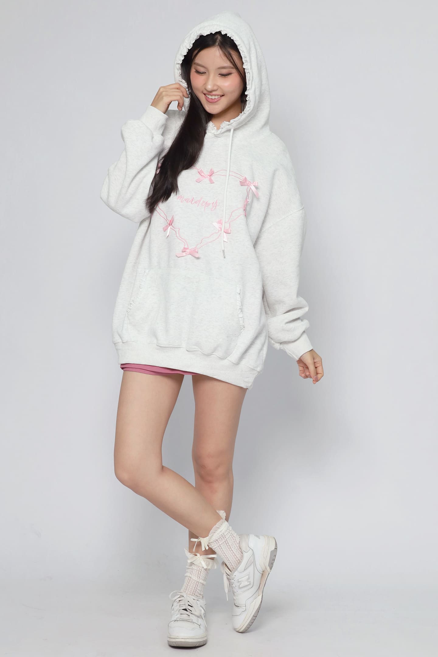 JOY - Aiko Ribbon Hoodie Pullover