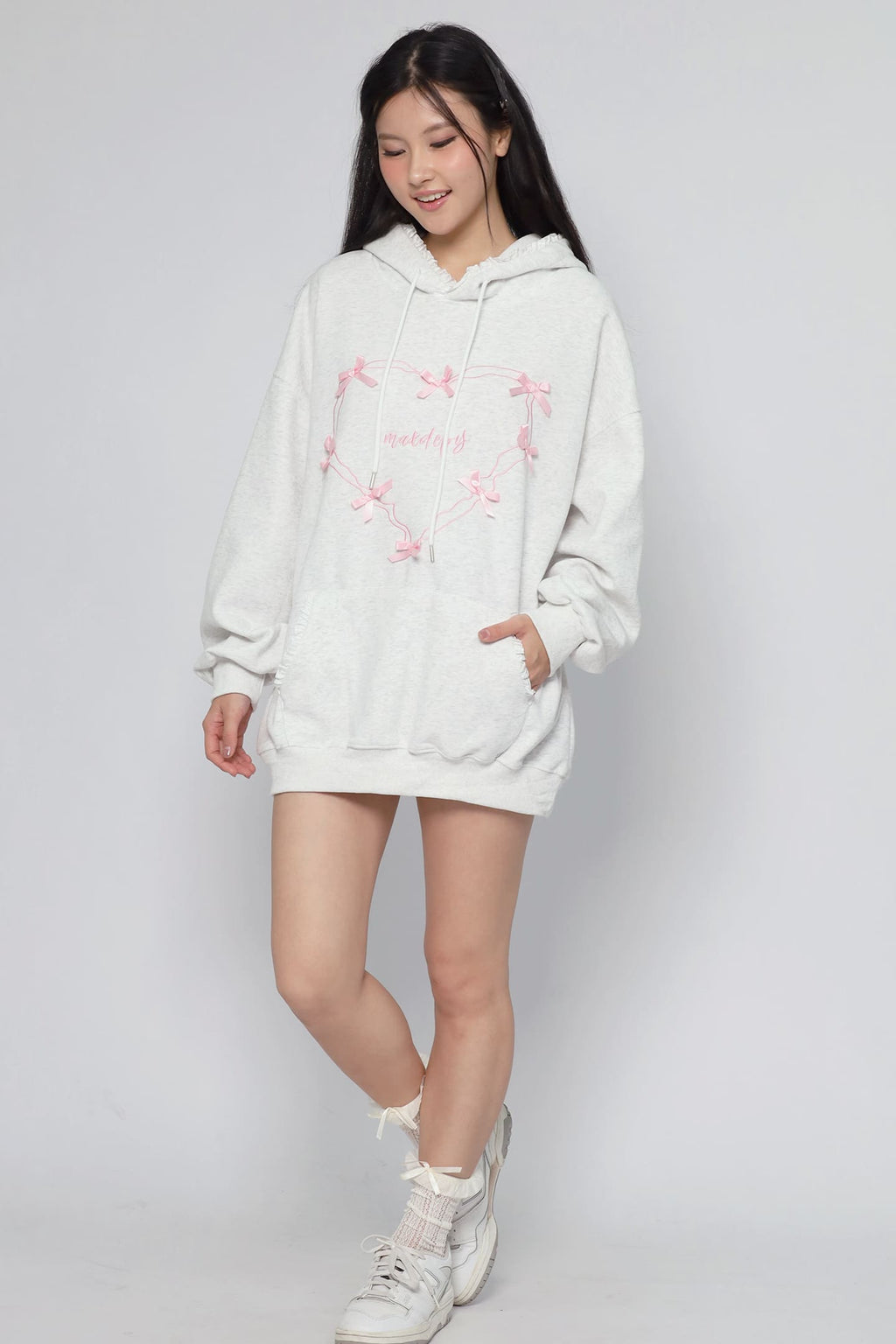 JOY - Aiko Ribbon Hoodie Pullover