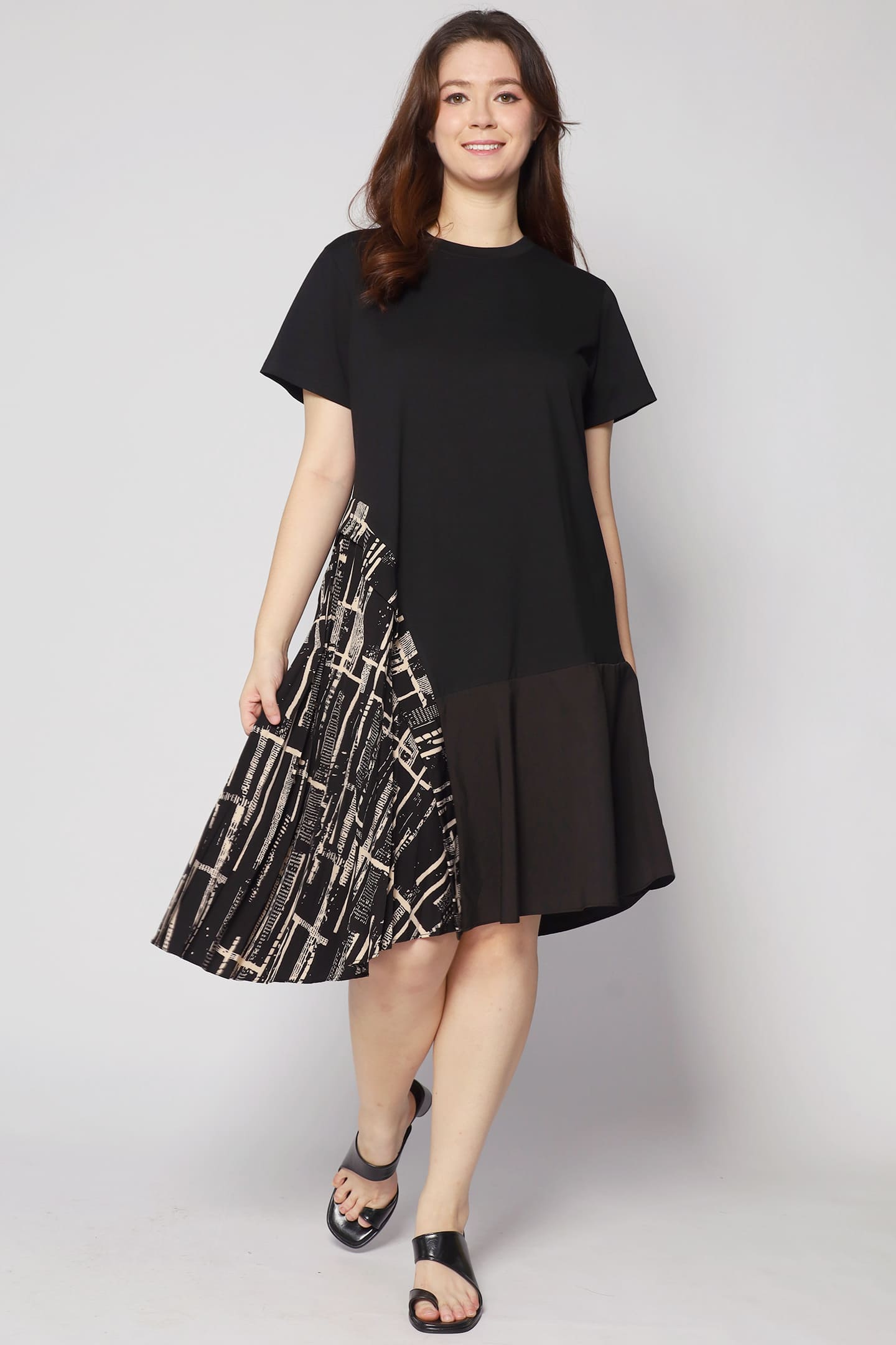 Anna Dress in Abstract Print