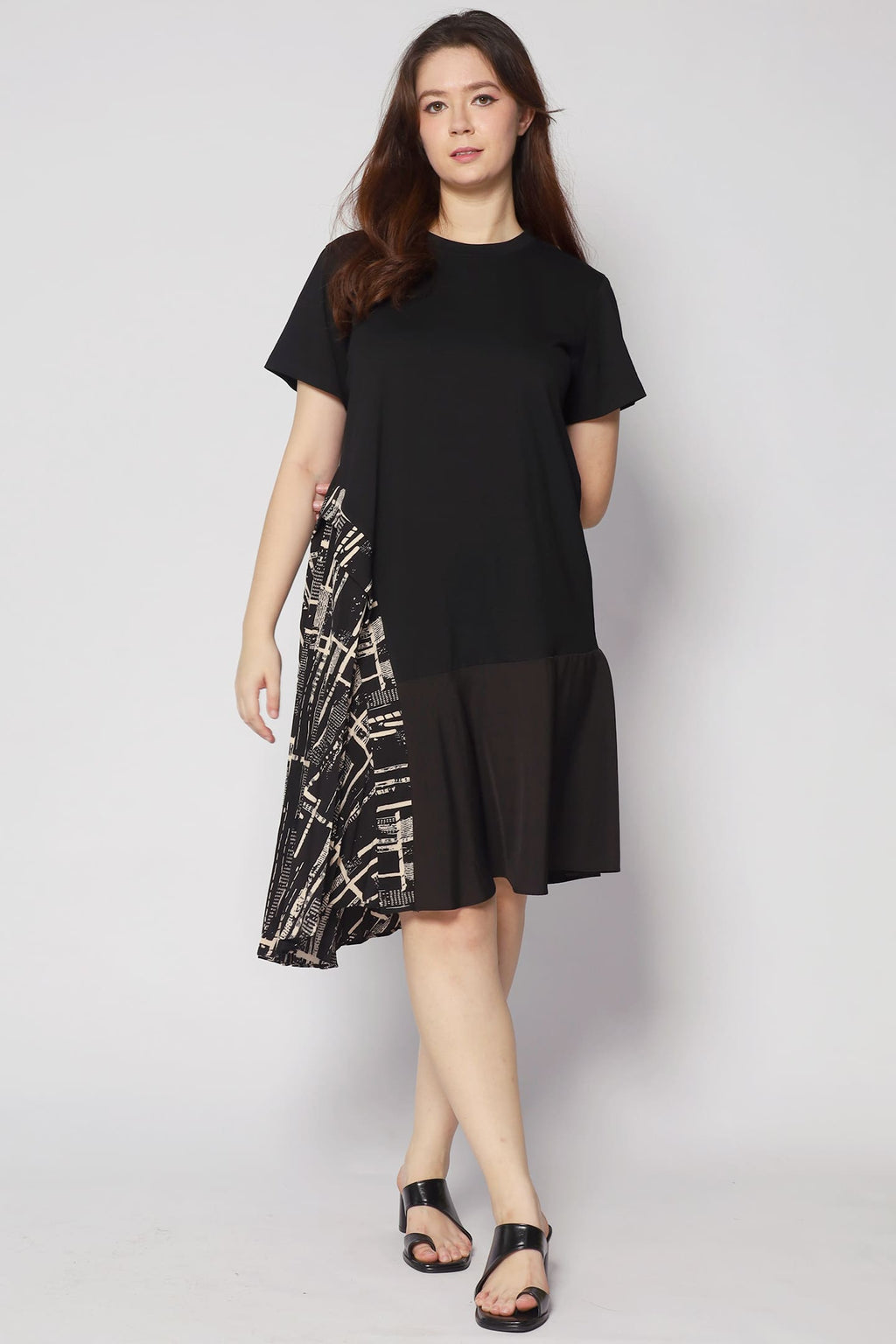Anna Dress in Abstract Print