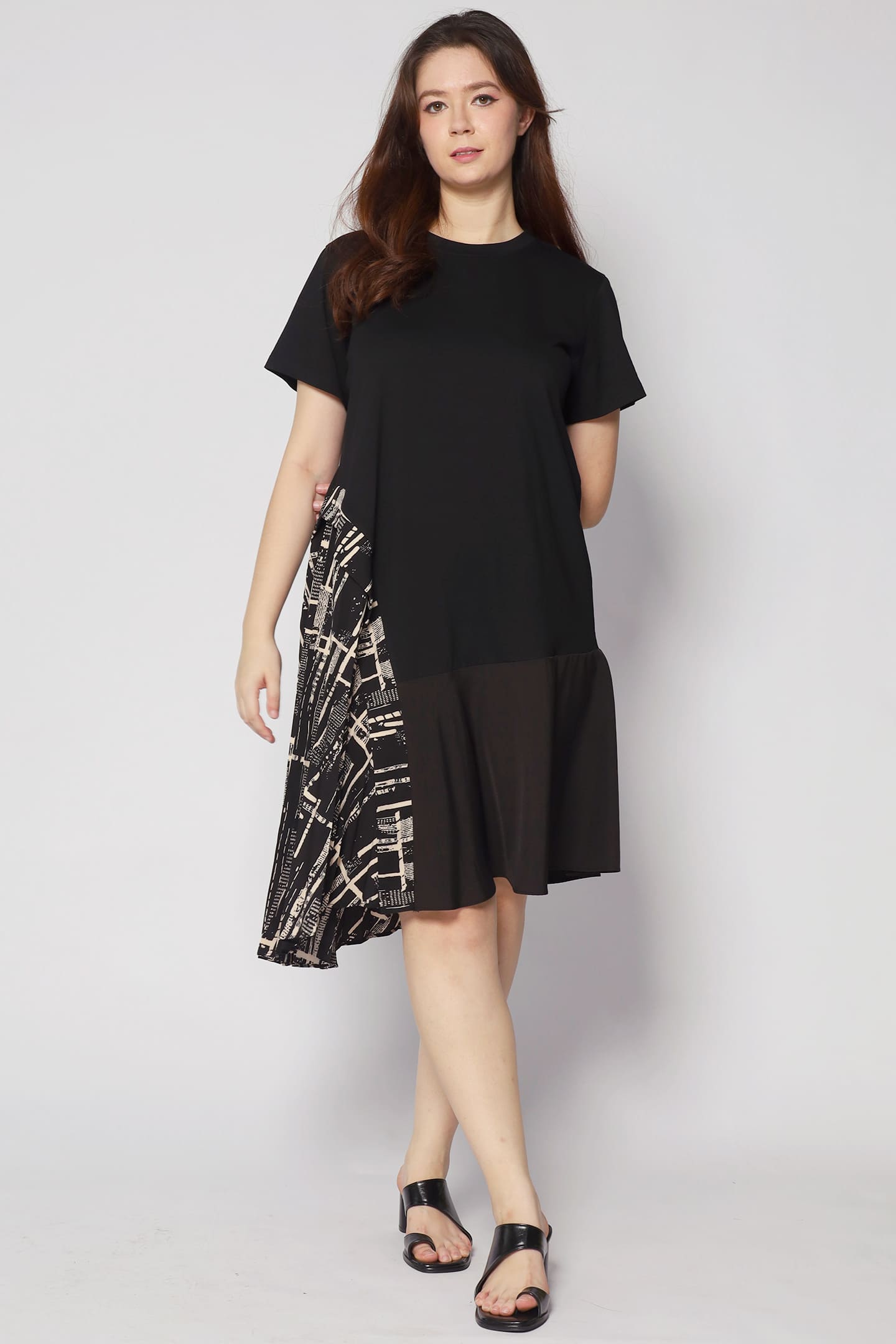 Anna Dress in Abstract Print