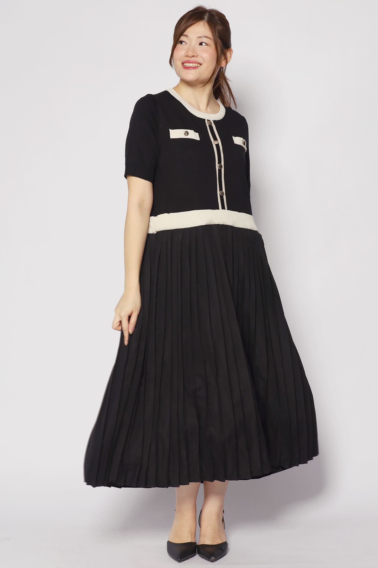 Audrey Knit Dress in Black