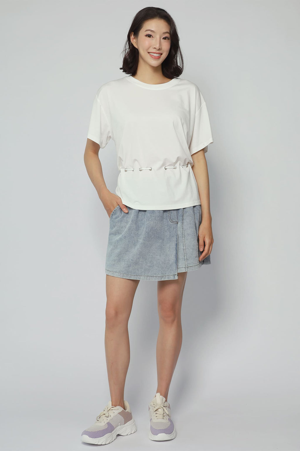 Easy By TE - Chiyo Multi Way Top in White