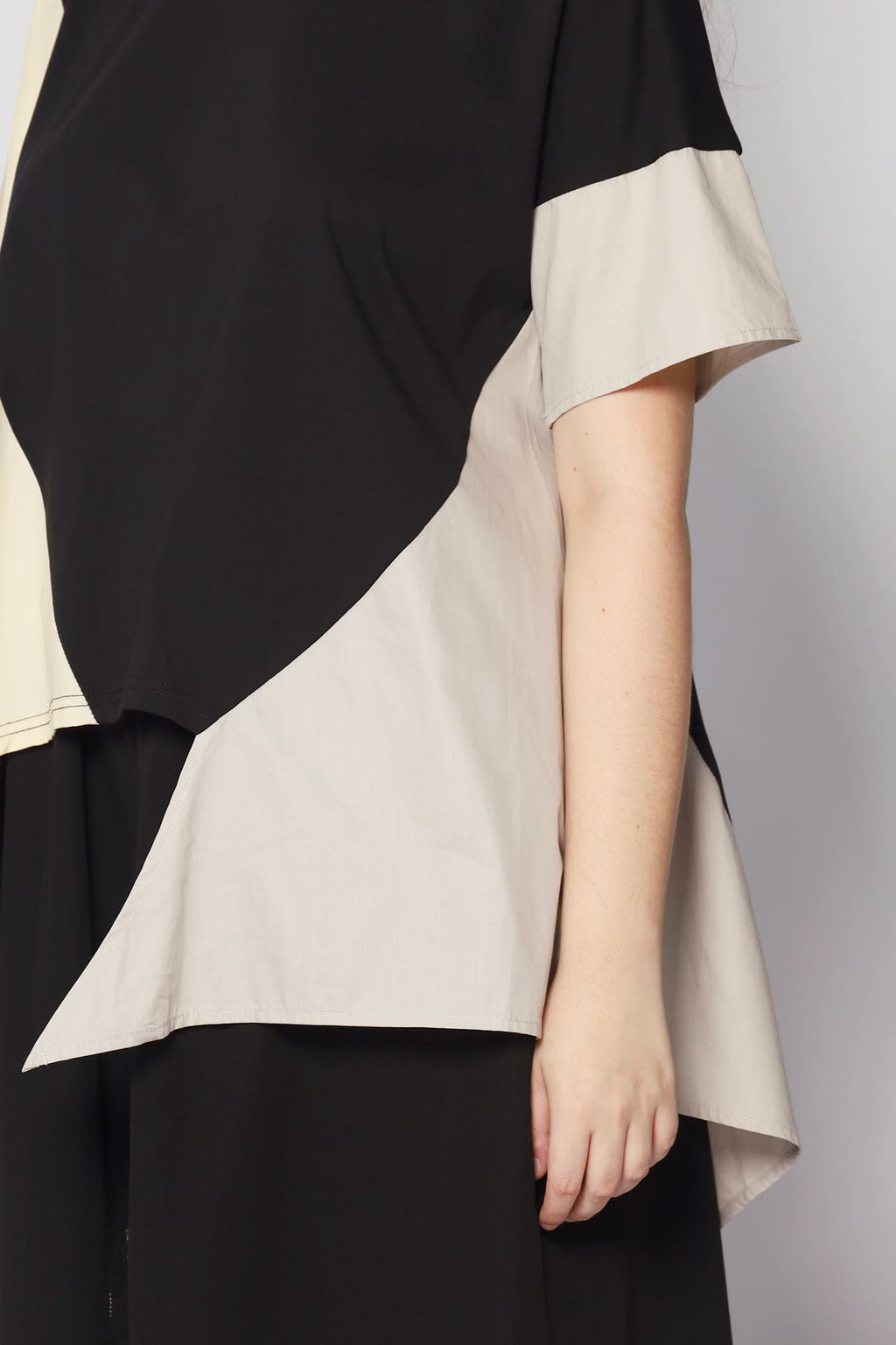 Chun Colourblock Asymmetrical Top