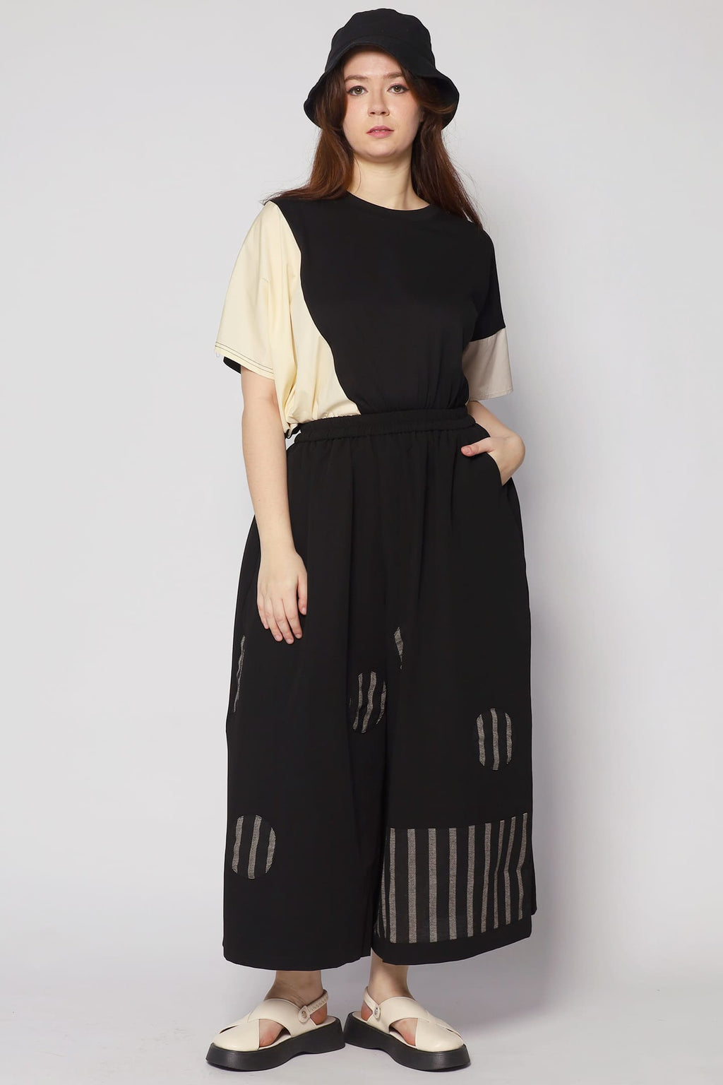 Chun Colourblock Asymmetrical Top