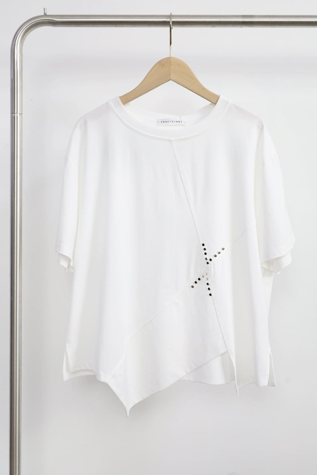 Backorders Easy By TE - Cicile Beaded Top in White