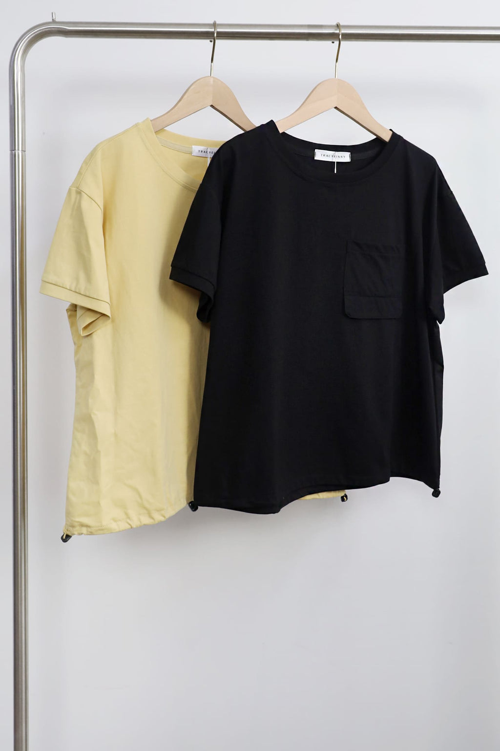 Backorders Easy By TE - Daiyu Chest Pocket Top in Black