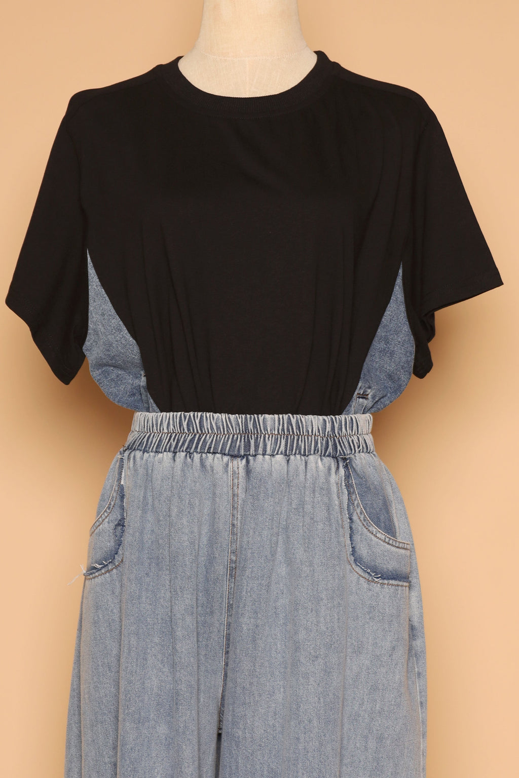 PO - Delina Top in Black Denim