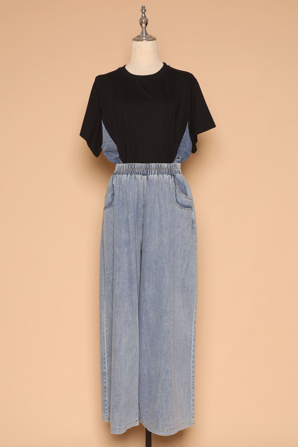 PO - Delina Top in Black Denim