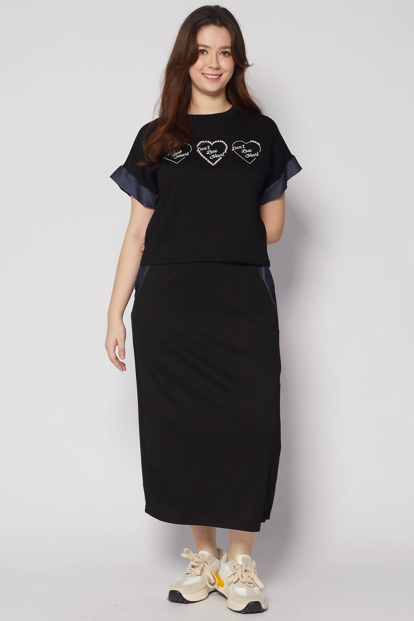 Don't Lose Heart 2 in 1 Skirt Set