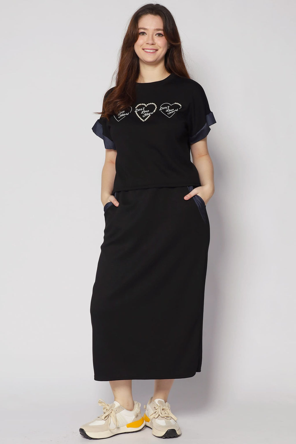 Don't Lose Heart 2 in 1 Skirt Set