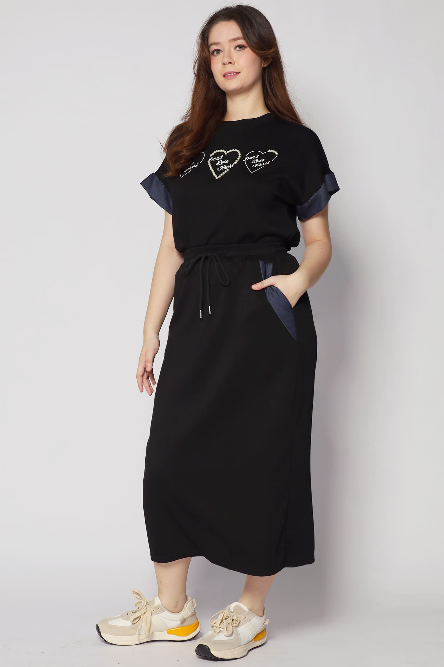 Don't Lose Heart 2 in 1 Skirt Set