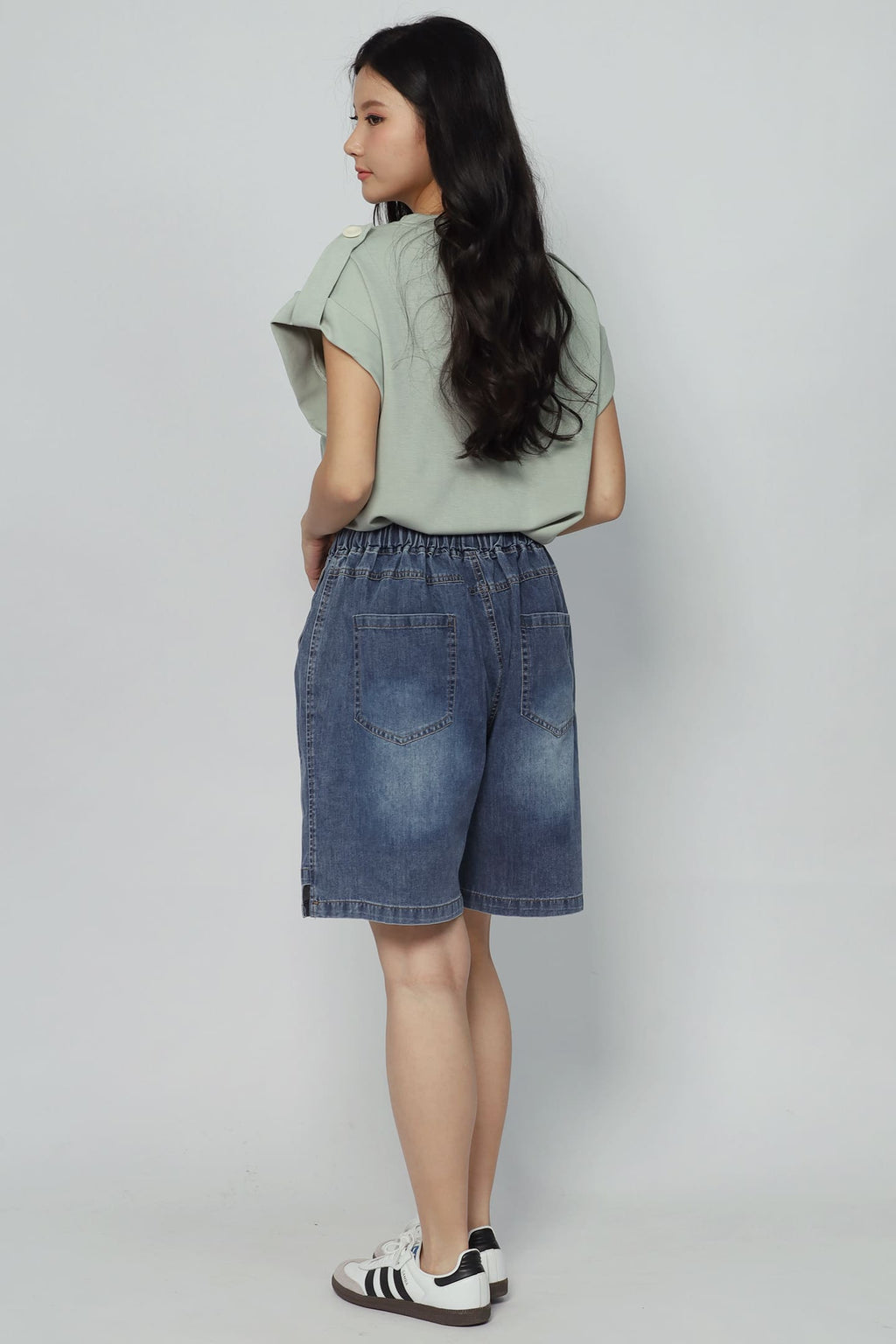 Dottie Shorts in Blue Denim