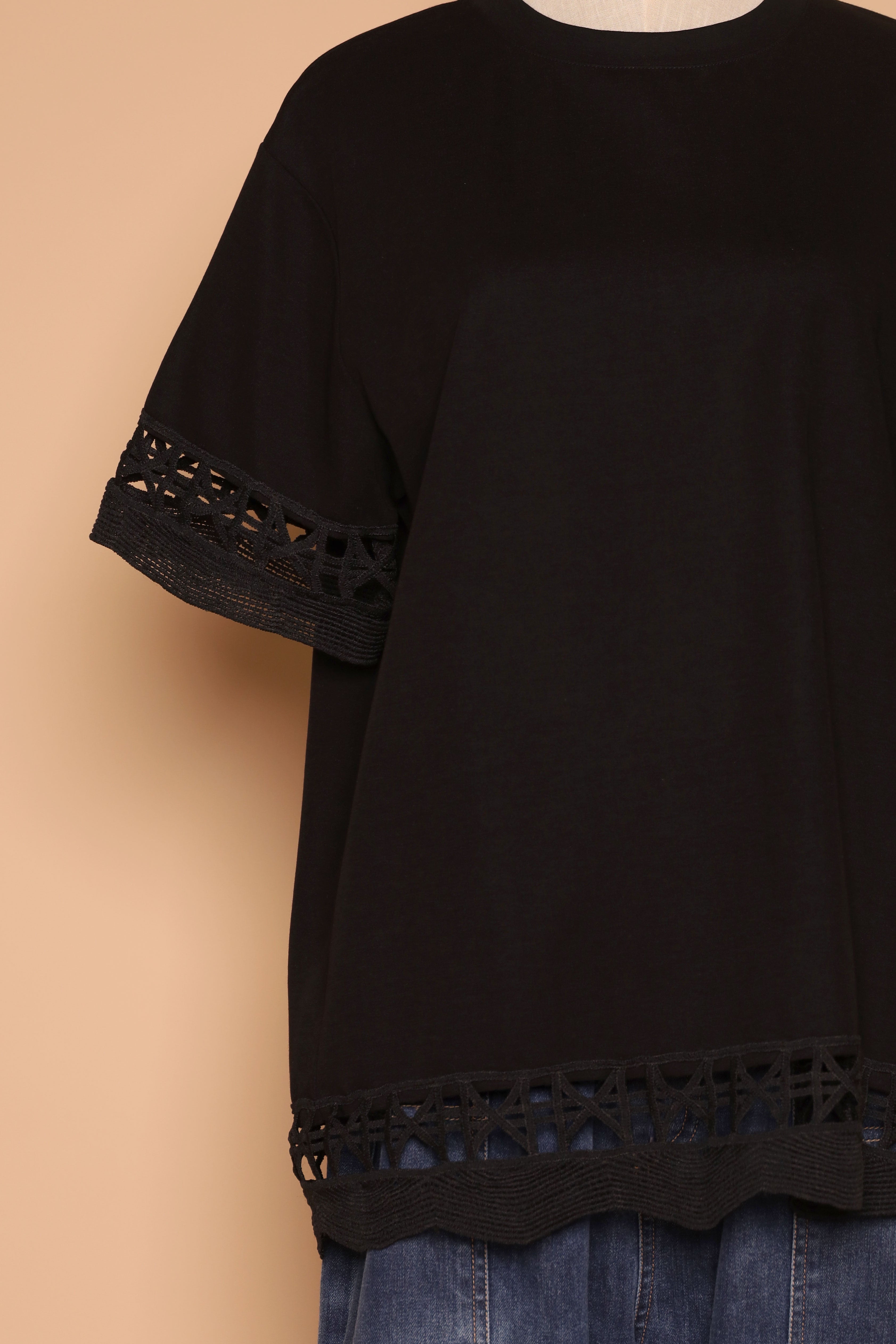 PO - Drew Crochet Top in Black