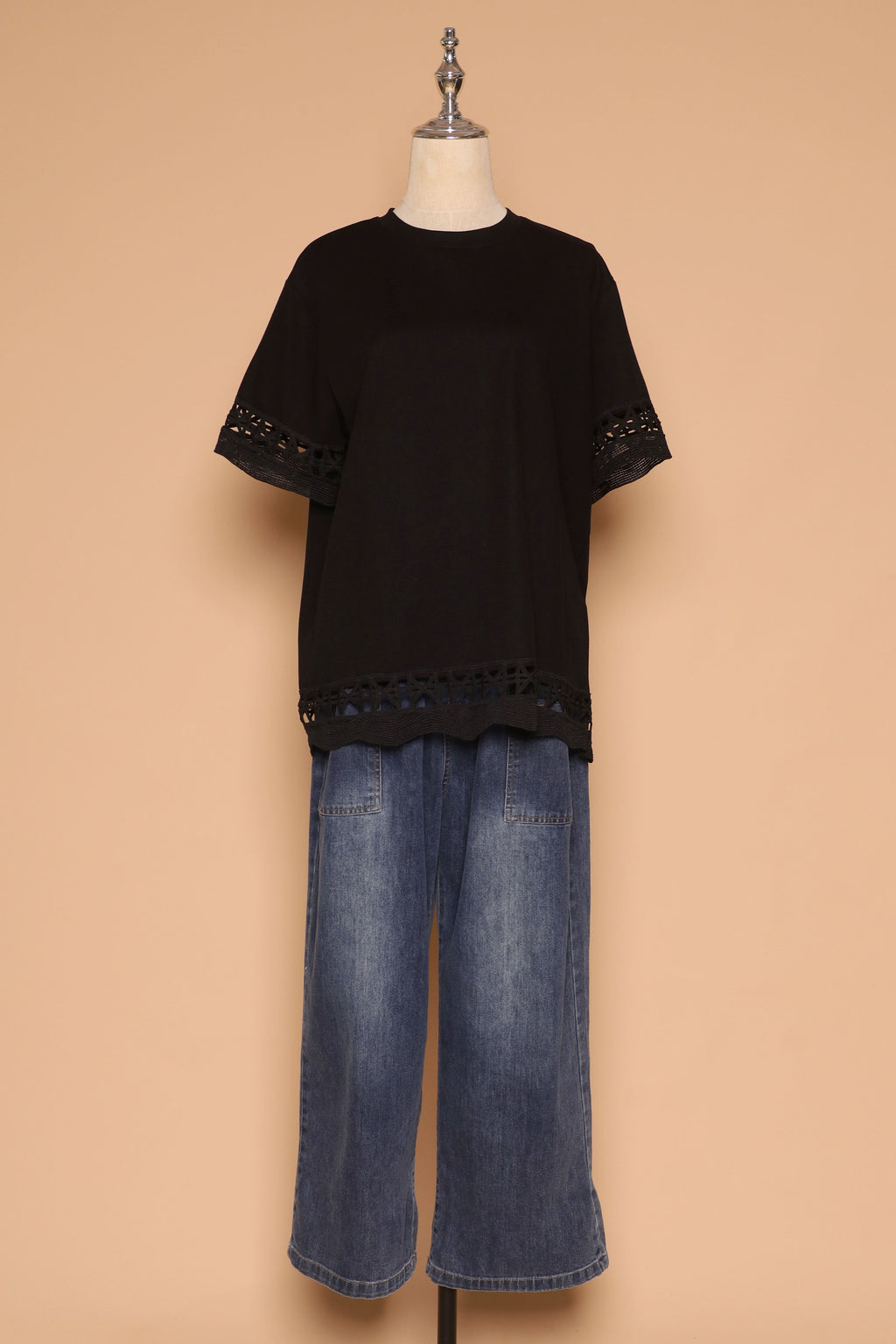 PO - Drew Crochet Top in Black