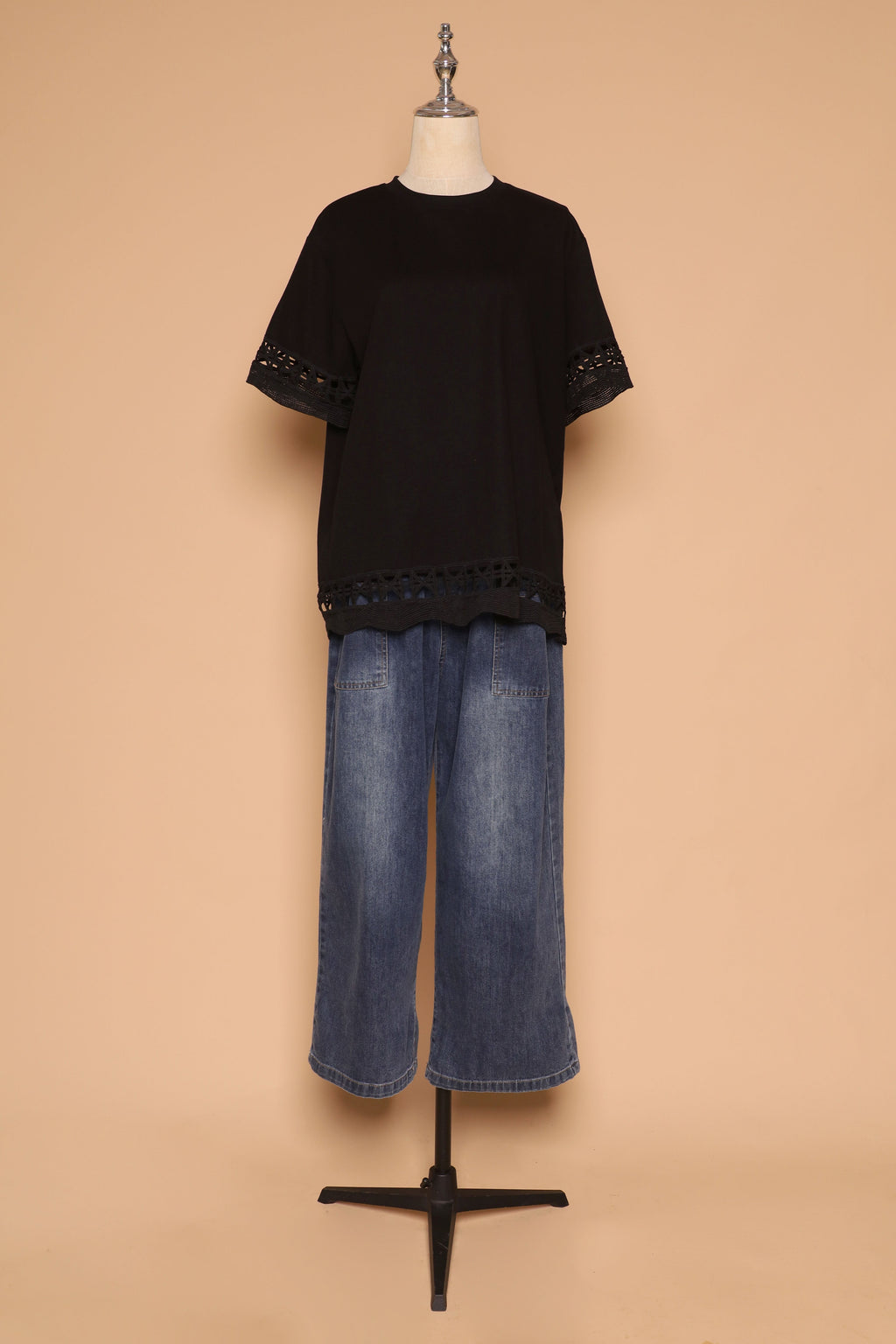 PO - Drew Crochet Top in Black