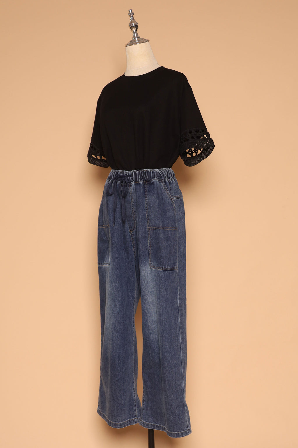 PO - Drew Crochet Top in Black