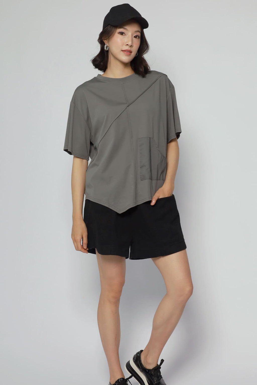 Backorders Easy By TE - Gashi Top in Grey