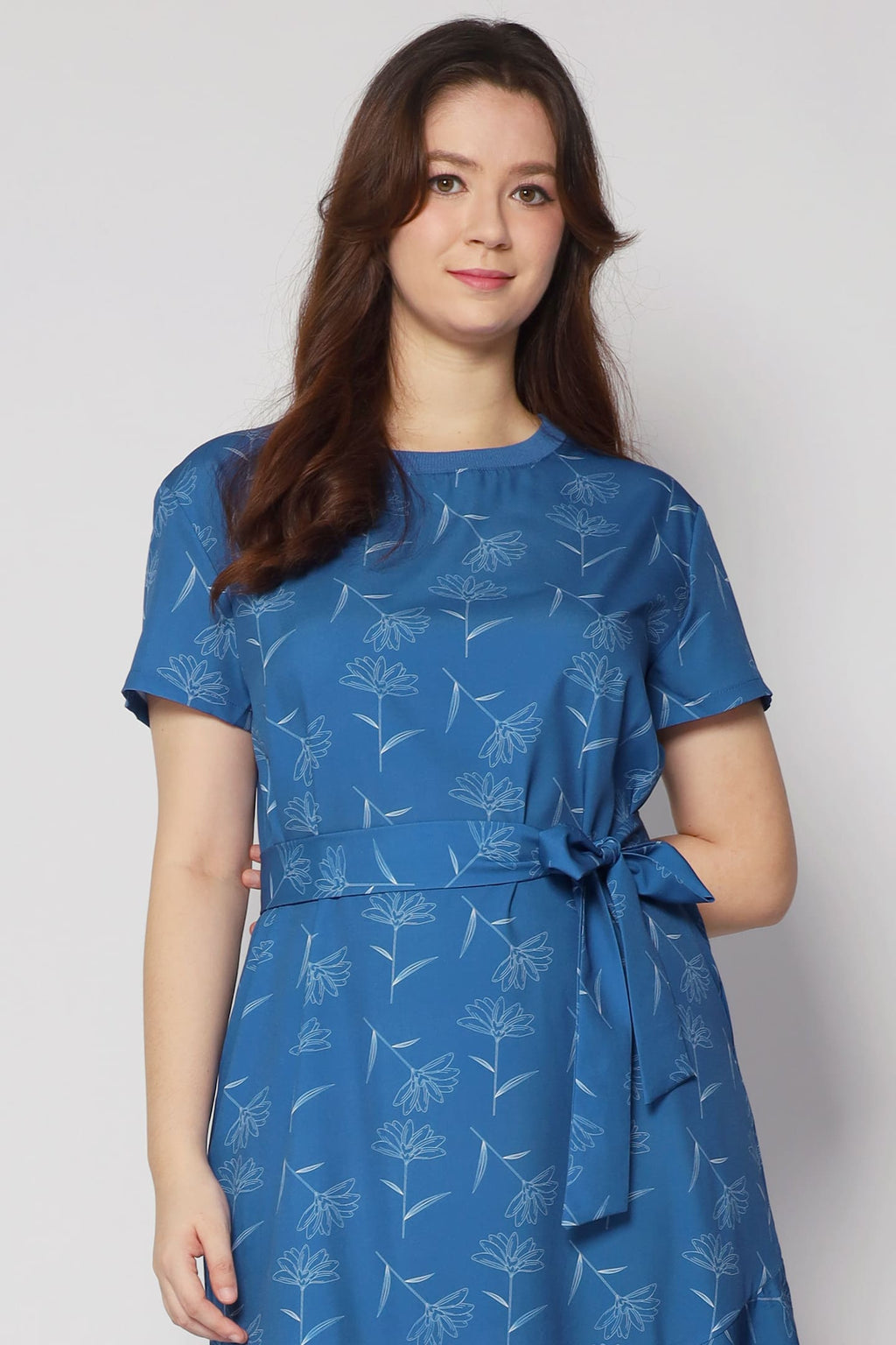 Gisele Dress in Blue Botanic