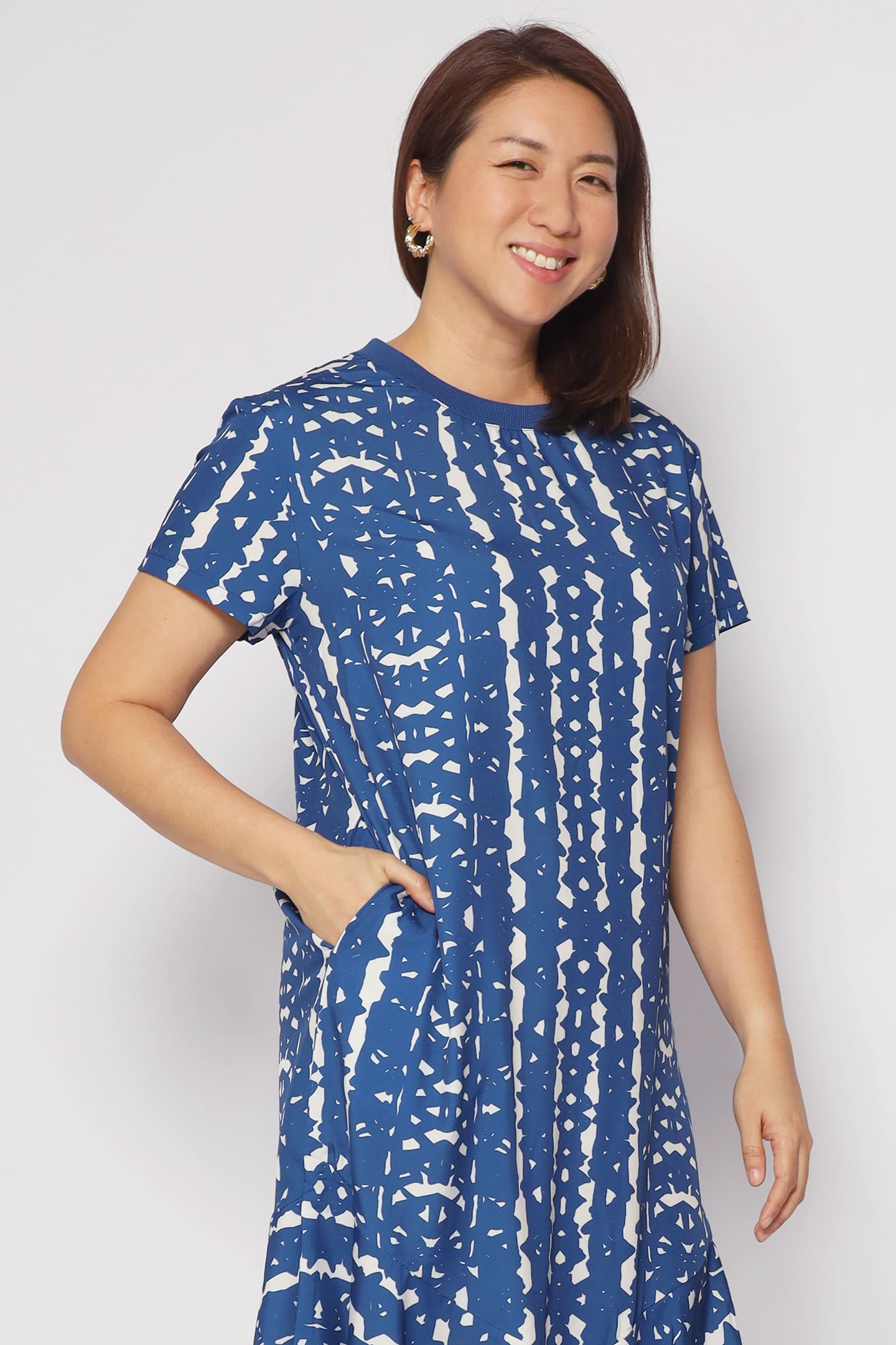 Gisele Dress in Blue Madrid