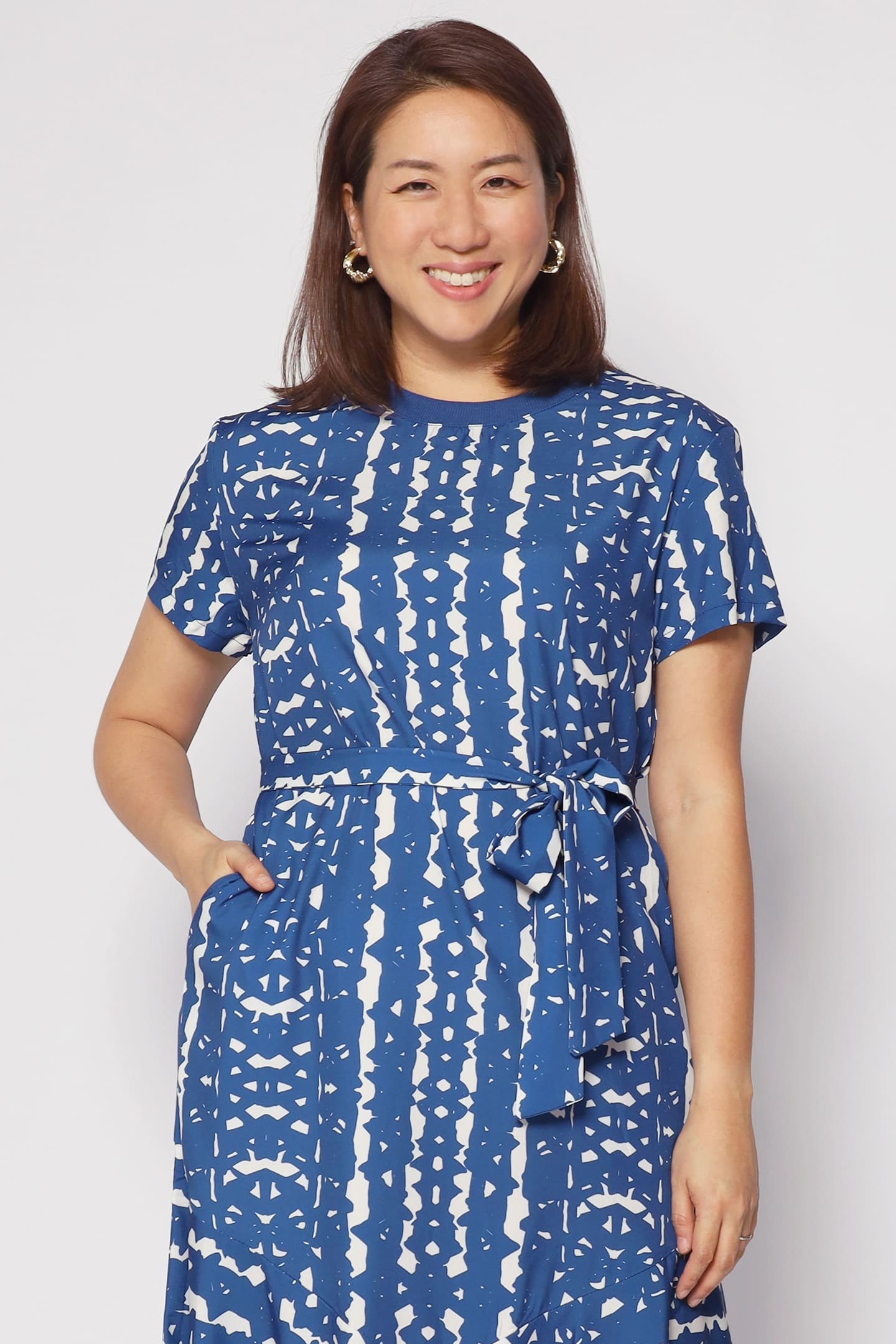 Gisele Dress in Blue Madrid