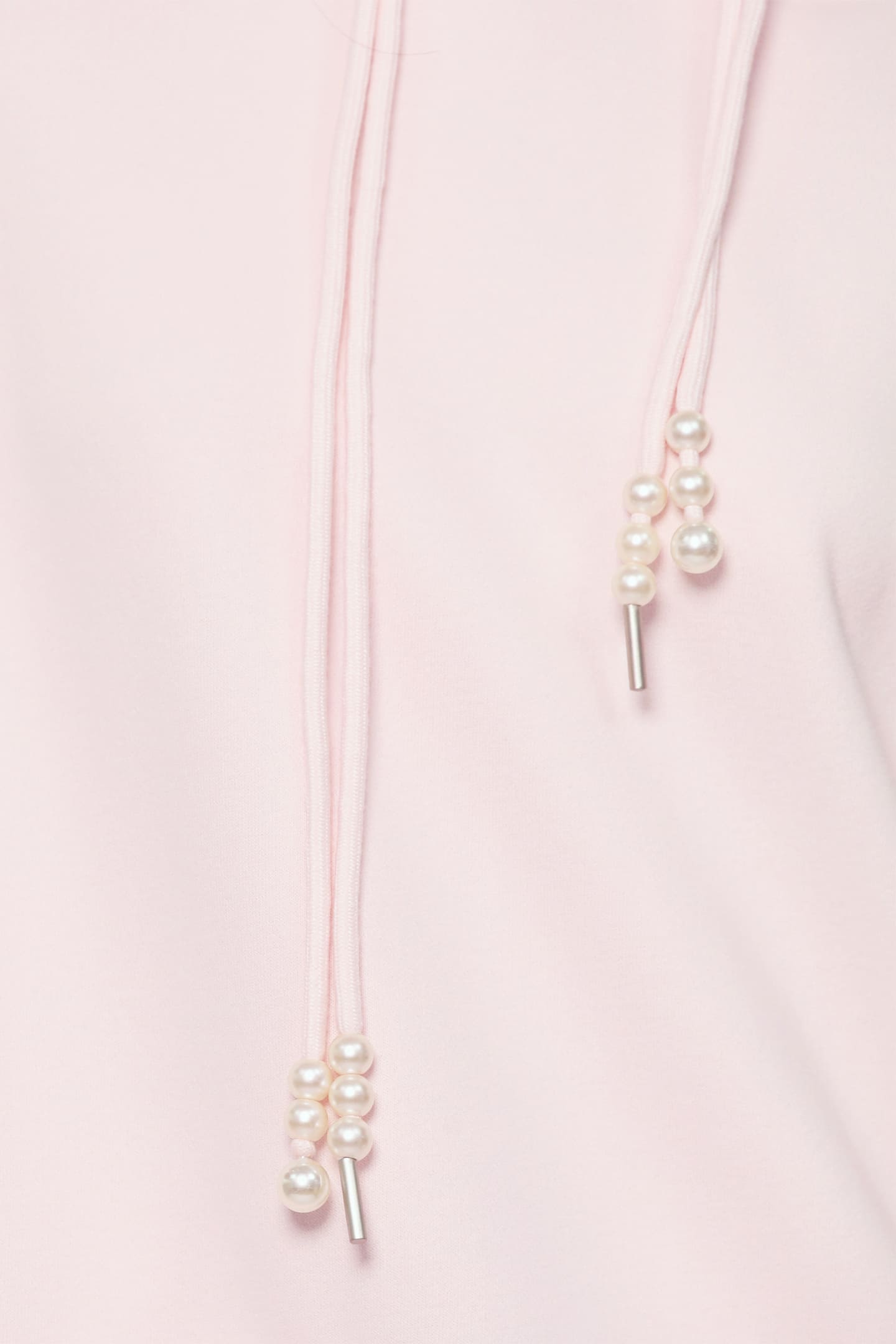JOY - Hana Lace Hoodie Pullover in Pink
