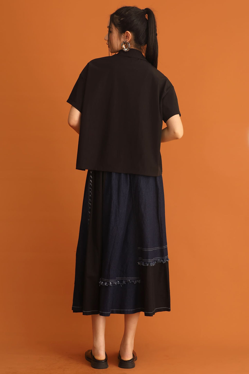 CHOSEN - Hyojin Zipper Top in Black