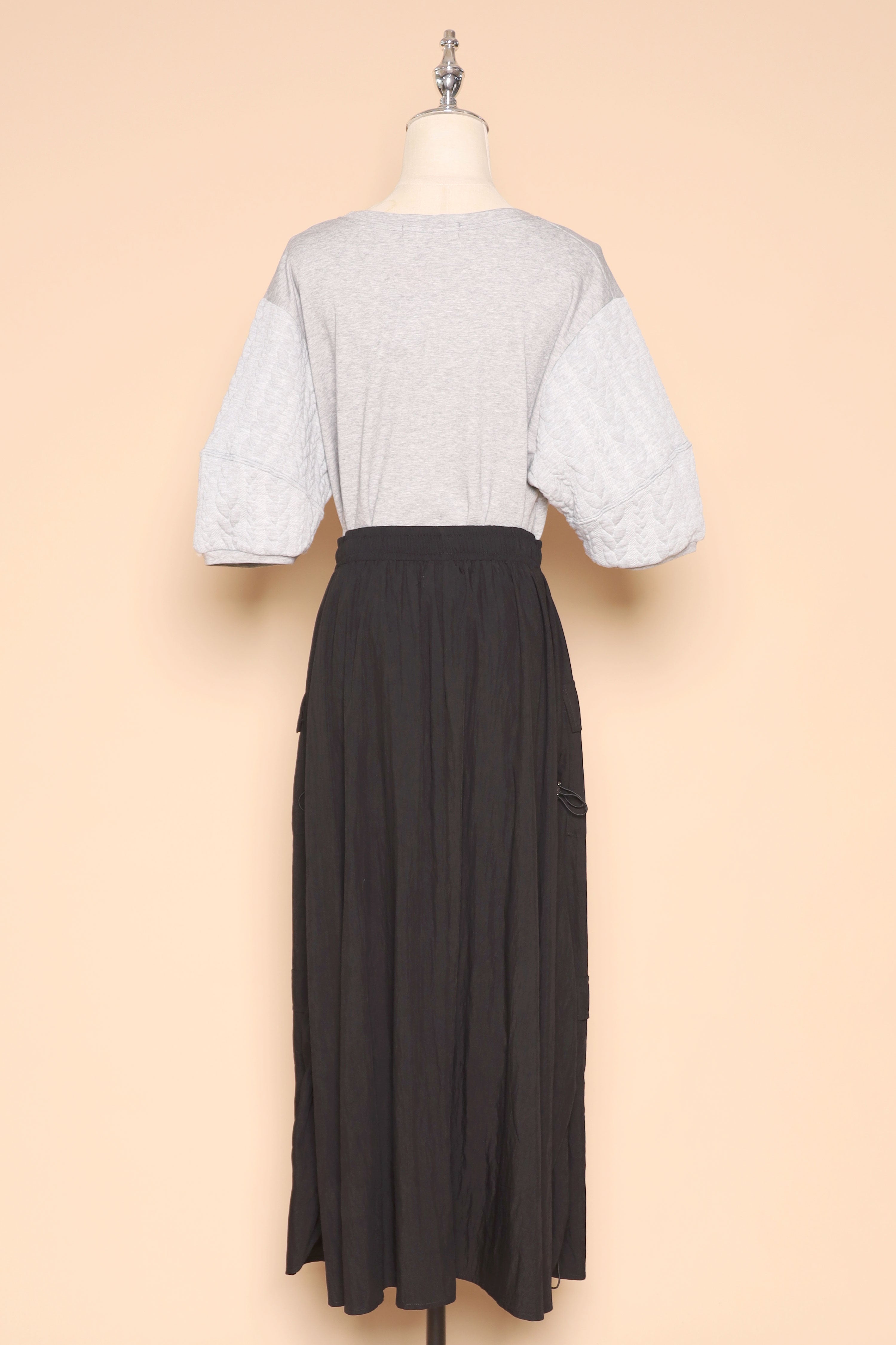 PO - Hyuna Cargo Skirt in Black