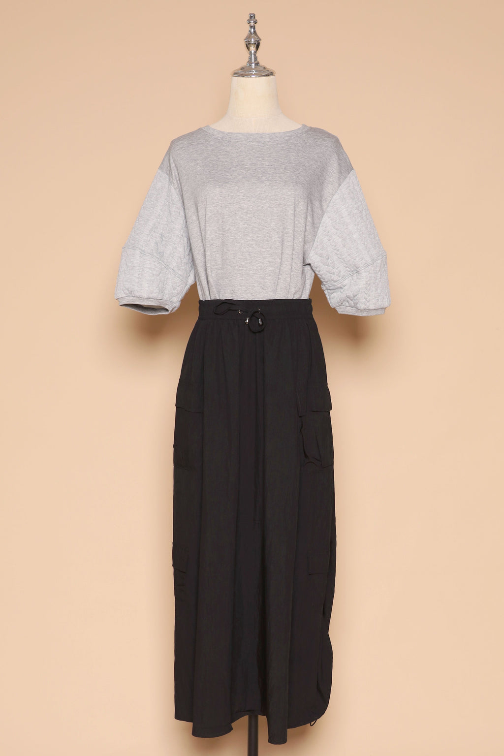 PO - Hyuna Cargo Skirt in Black