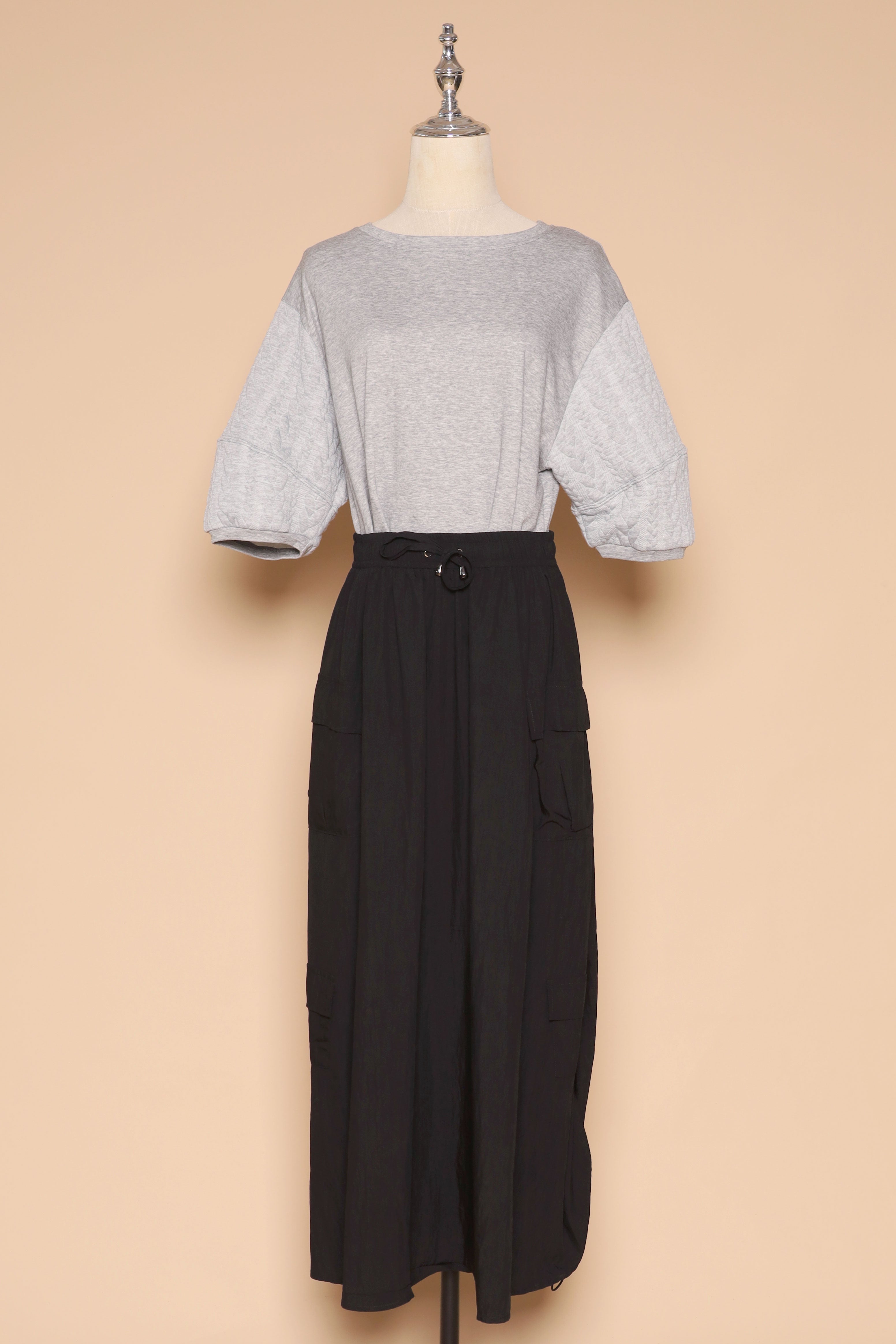 PO - Hyuna Cargo Skirt in Black