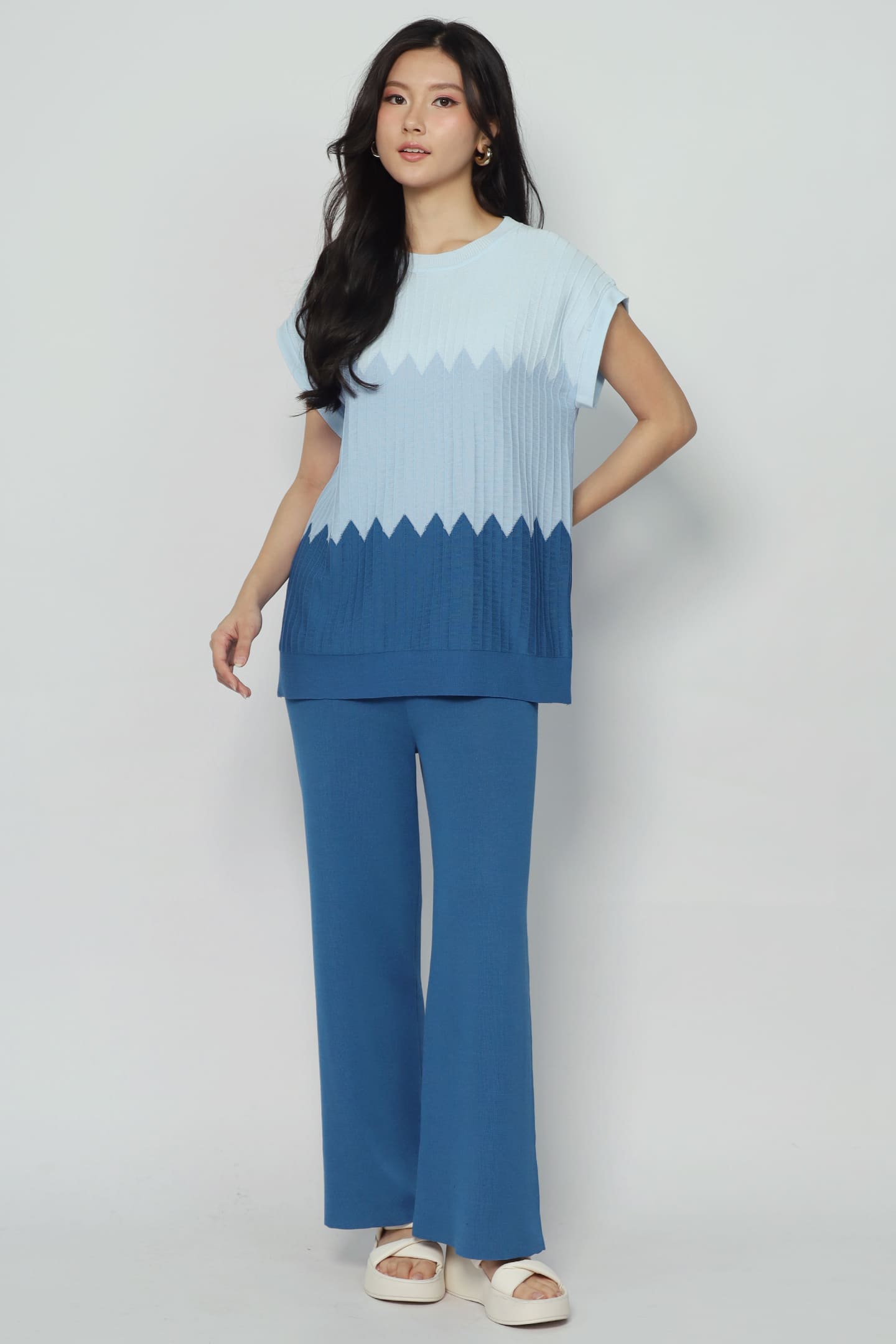 Julia Knit Gradient 2 in 1 Knit Top and Pants Set