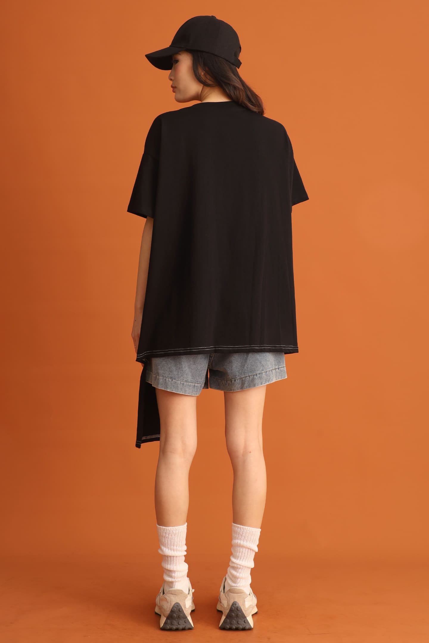 CHOSEN - Jung Asymmetrical Top in Black