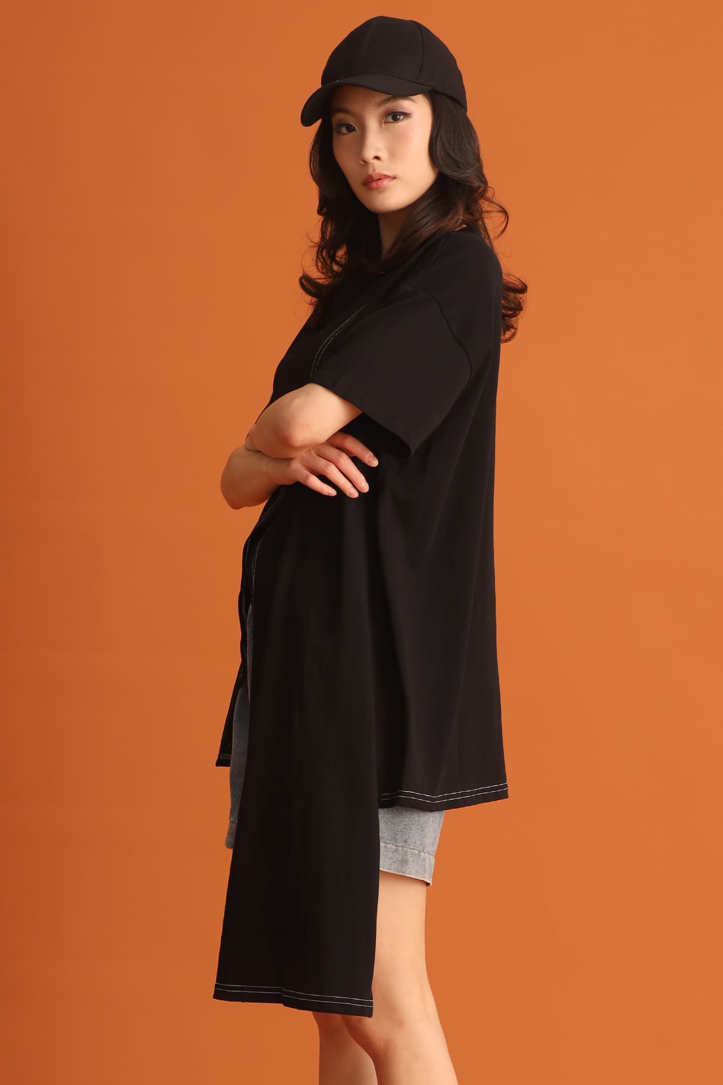 CHOSEN - Jung Asymmetrical Top in Black