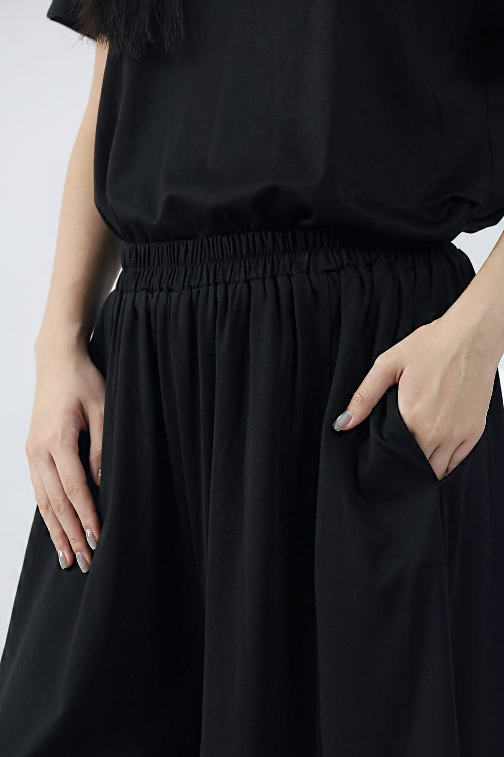 TENCEL - Downtime Wide Leg in Black