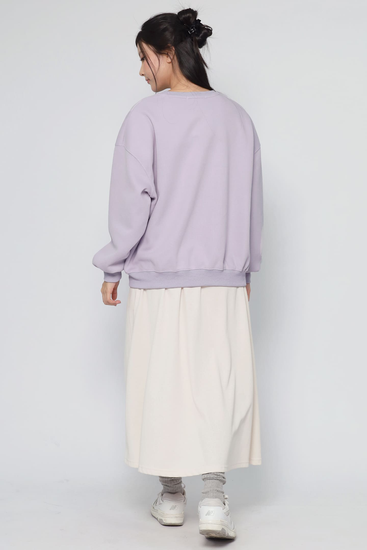 JOY - Nothin Printed Pullover in Liliac Purple