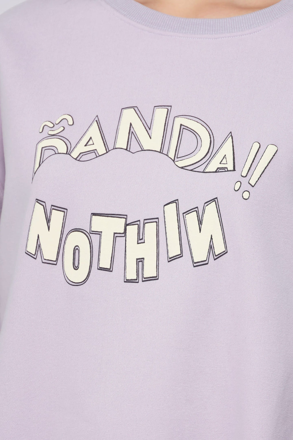JOY - Nothin Printed Pullover in Liliac Purple